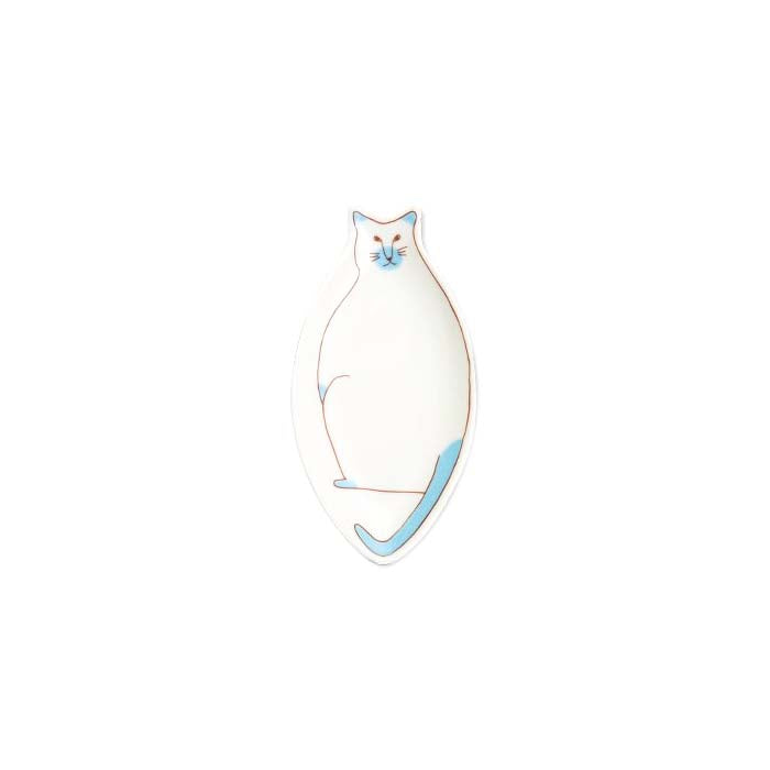 Harekutani Porcelain Cat Small Plate - Elegant Japanese Ceramic Dish for Desserts, Snacks & Home Decor | Perfect for Tea Parties, Gifts & Table Setting