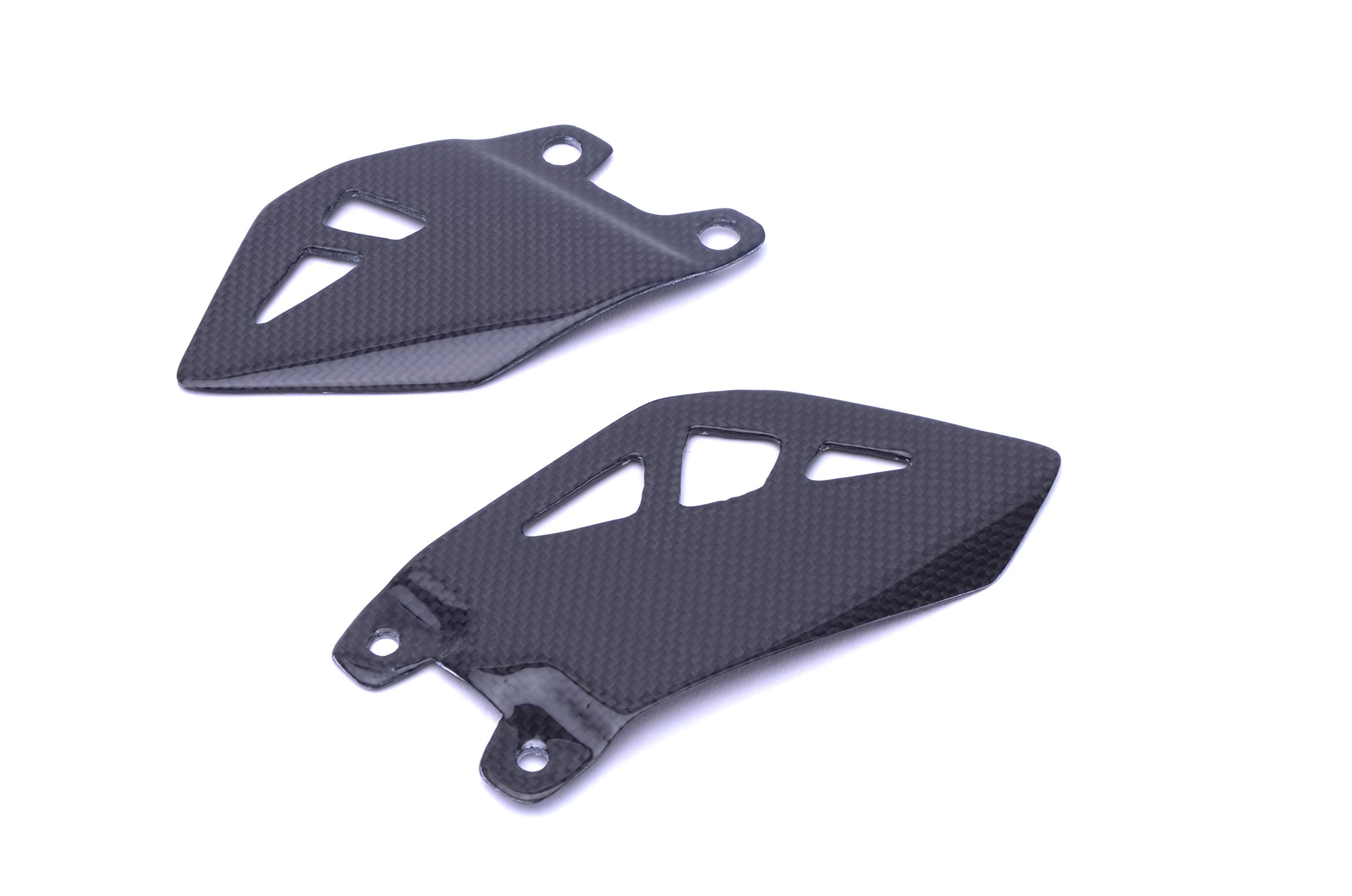 Best Carbon Fiber Heel Guards & Foot Peg Plates for 2011-2019 Kawasaki ZX10R - Twill Weave Design - Motorcycle Accessories for Enhanced Grip & Style - Perfect for Racing & Street Riding