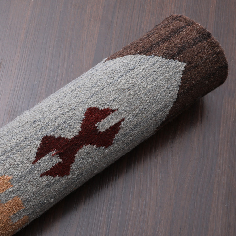 Hand Woven Bohemian Area Rug - Soft & Durable Natural Fiber Floor Mat for Living Room, Bedroom, Nursery - Eco-Friendly Home Decor Accent