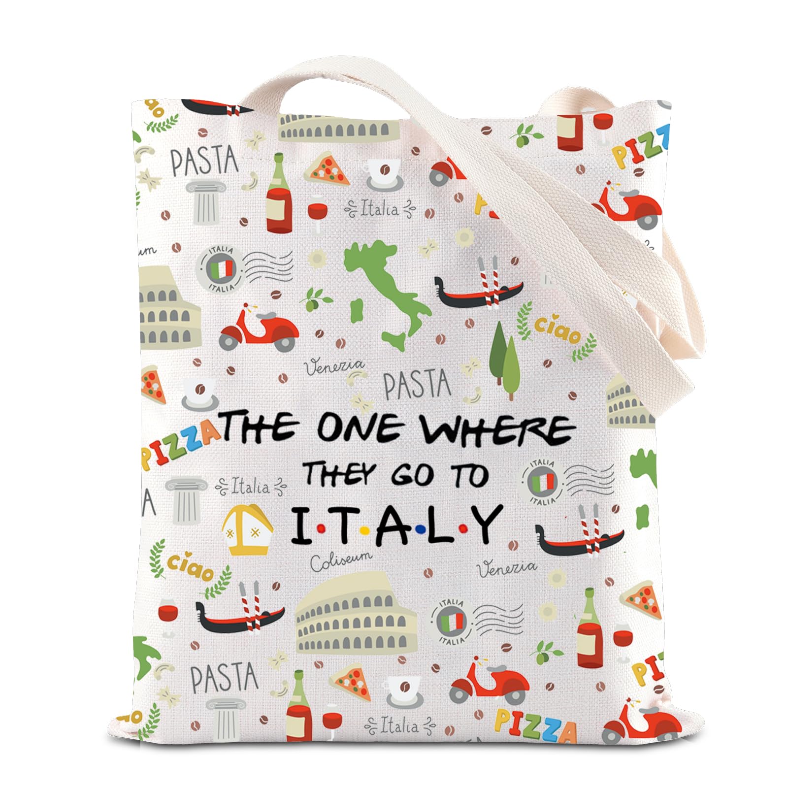 I Love Italy Makeup Bag - Perfect Italy Honeymoon & Travel Gift - Welcome & Housewarming Souvenir - Great for Travel, Cosmetics Storage & Gift Giving