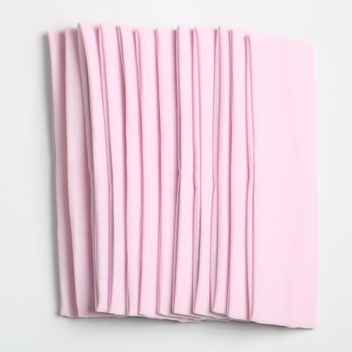 12pcs pink yoga sport headband