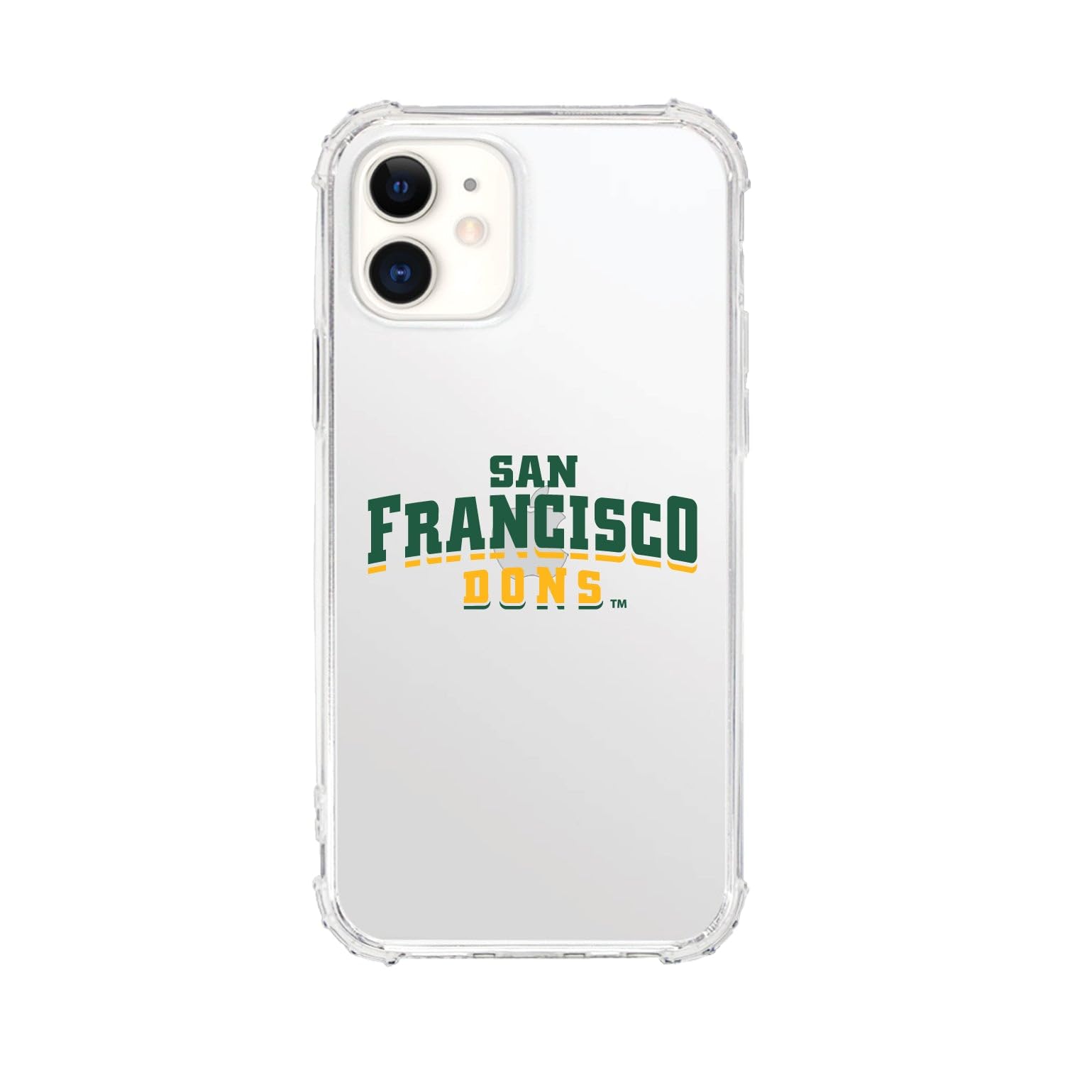 OTM Essentials Durable Phone Case for iPhone 11 - Shockproof Tough Edge Protection - University of San Francisco Design - Classic White - Perfect for College Students & Alumni