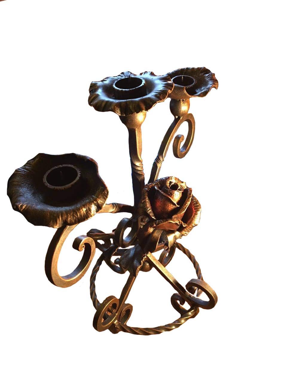 Elegant Iron Candle Holder - 6th Anniversary Steel Gift for Her, Wedding Anniversary Present - Perfect for Romantic Dinners, Home Decor & Special Occasions