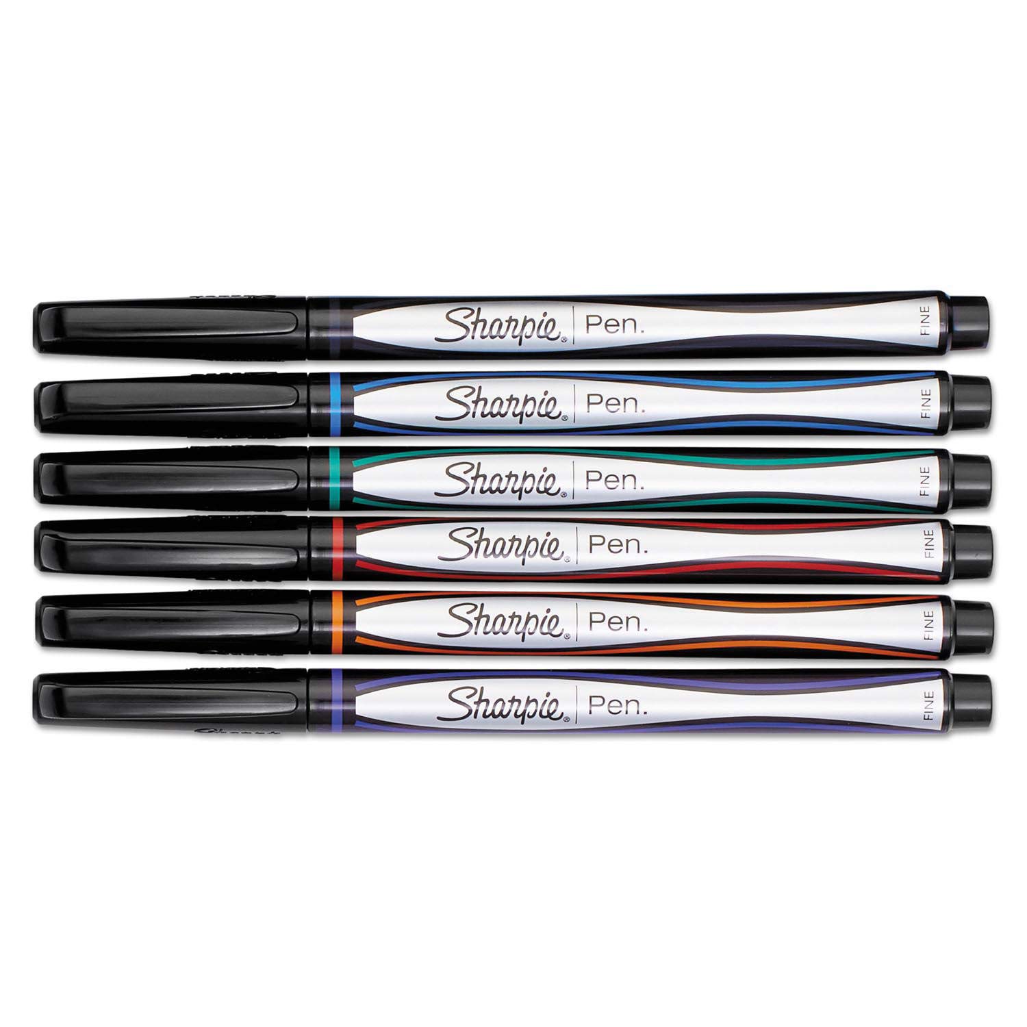 Sharpie Permanent Markers, Fine Point, Assorted Colors - 6 Pack, Water-Resistant & Fade-Proof - Ideal for Office, School, Art Projects & Labeling