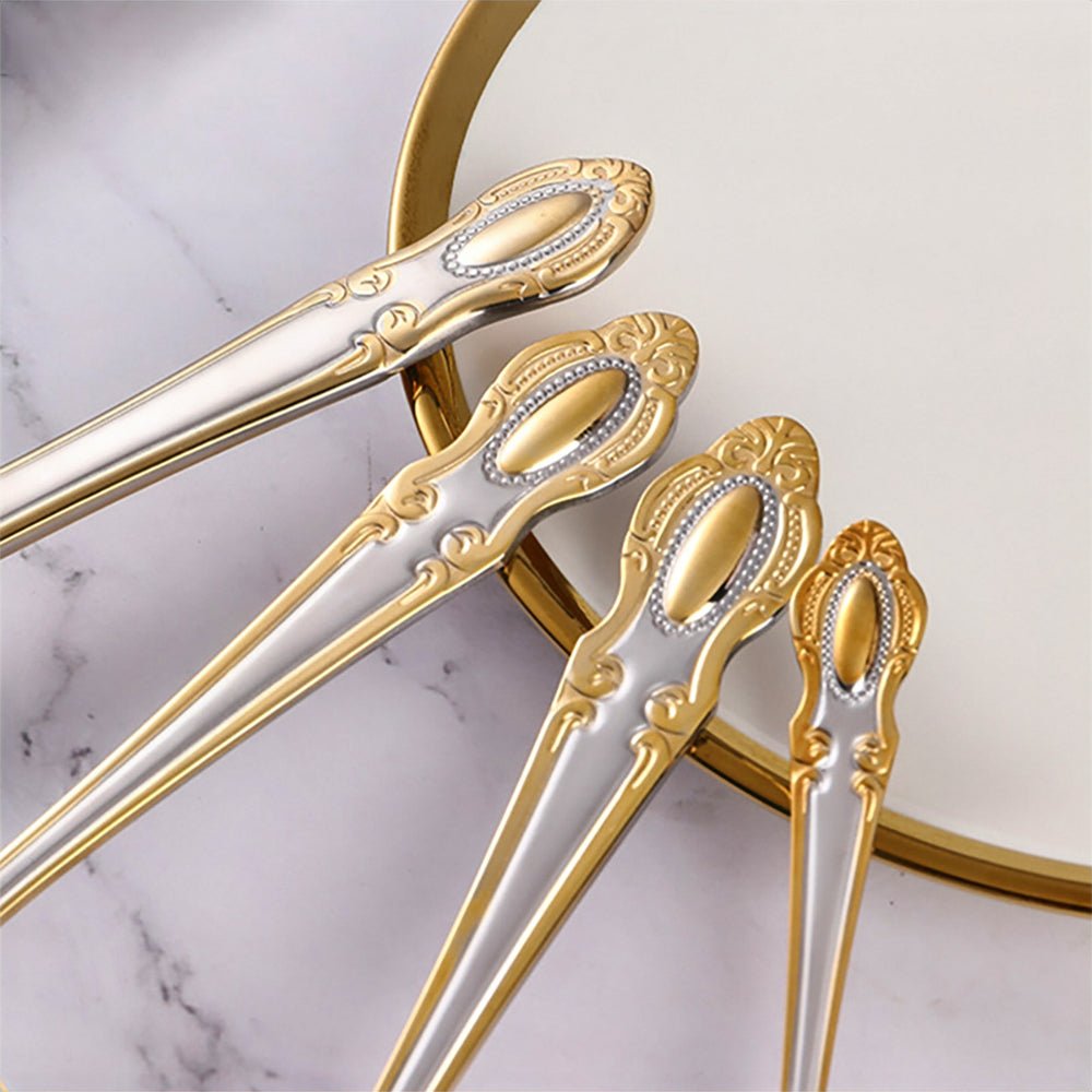 Premium Casa Milano 18/10 Stainless Steel Flatware Set - 45-Piece Silverware Set for 8, Elegant Dining Utensils for Wedding, Party, and Everyday Use