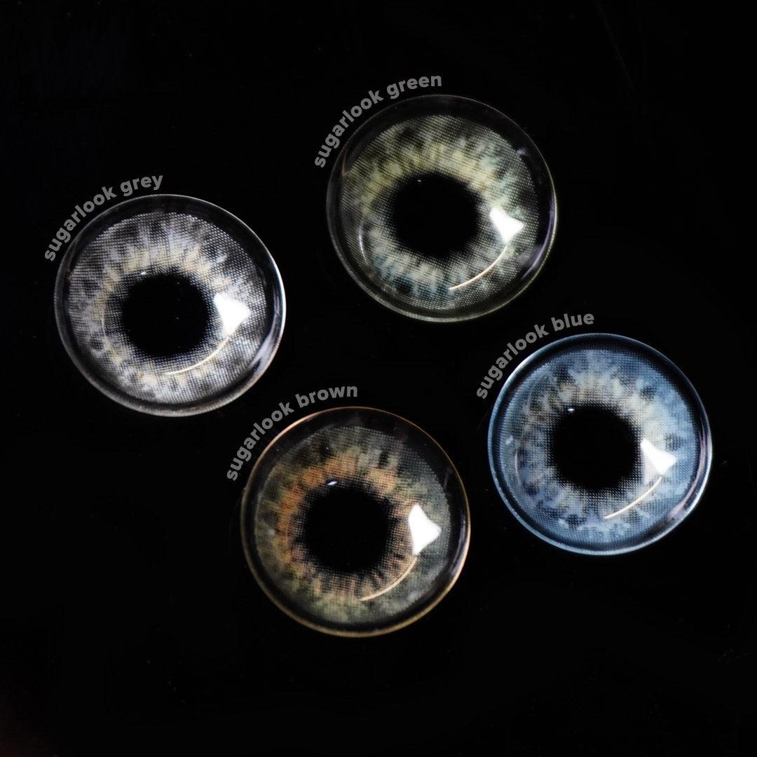 Limited Edition Sugarlook Blue Contact Lenses (1 Pair) - Perfect for Cosplay, Halloween & Special Events