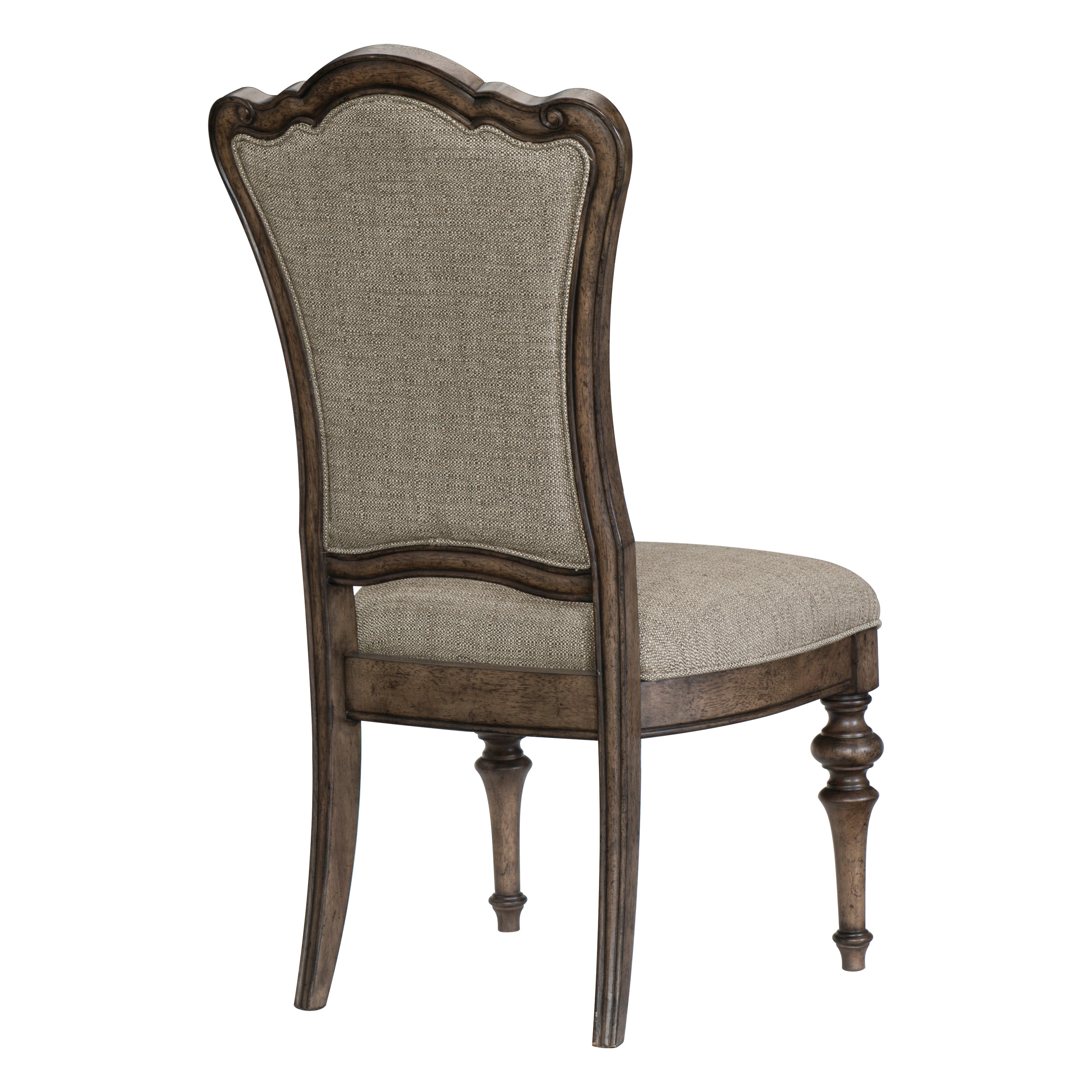 Andrea Brown Dining Chair - Modern Wooden Dining Room Chair with Padded Seat - Perfect for Kitchen, Dining Room, and Home Office Use