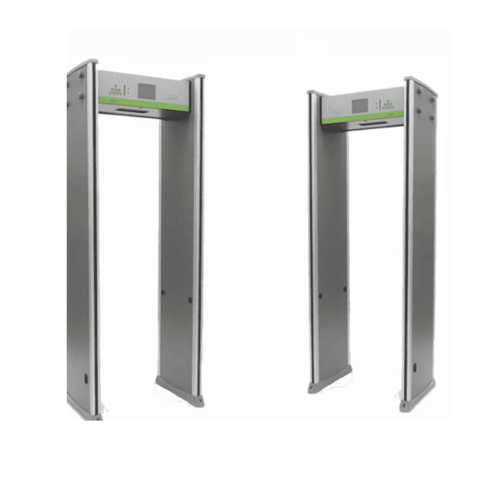 ZKTeco WMD318 Walk Through Metal Detector - 18 Zone Security Scanner for Airport, School & Event Entrance Safety Screening