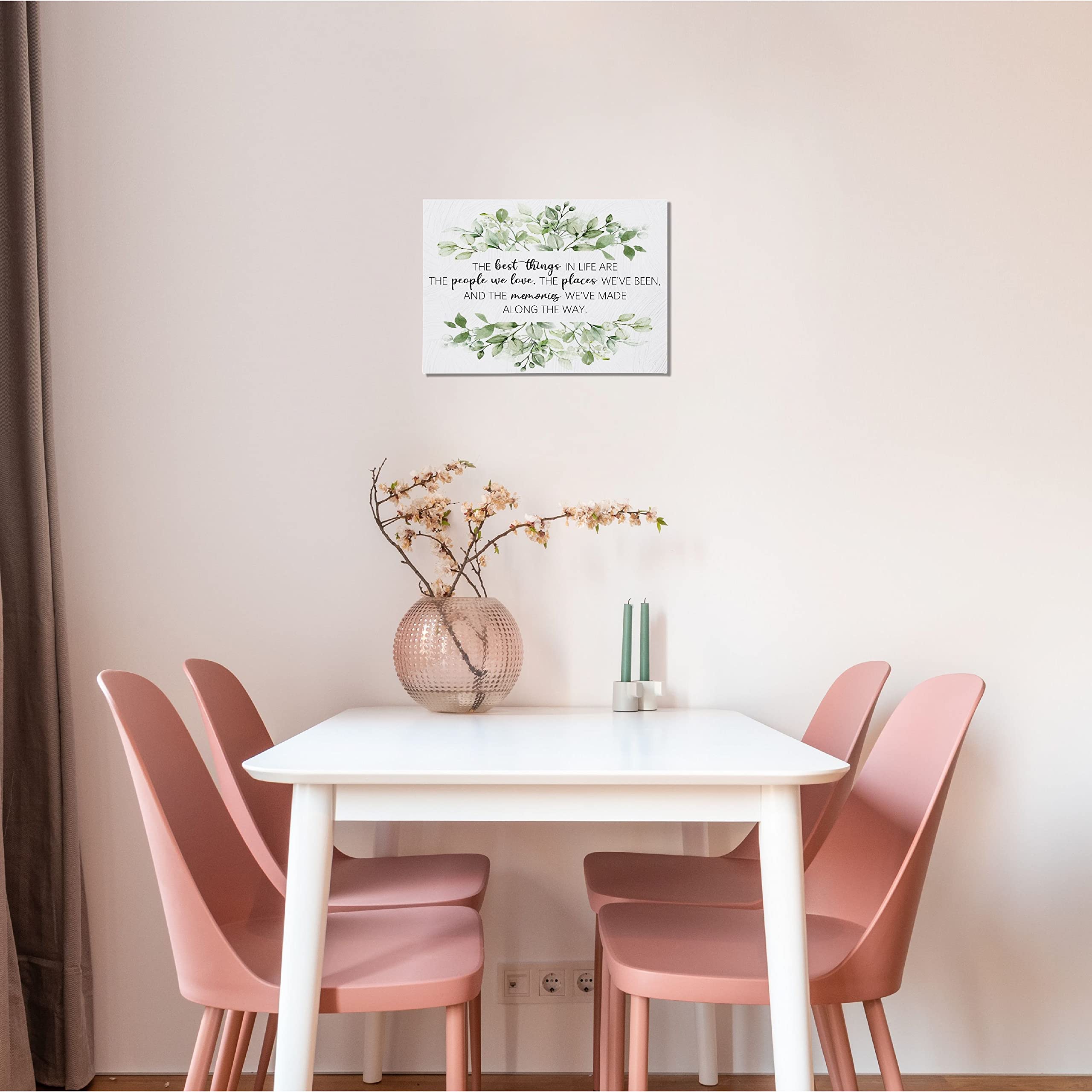 BIWSHA Sage Green Bathroom Decor Set - Inspirational Canvas Wall Art Prints for Home, Kitchen & Office - Perfect Housewarming Gift for Women - 11x14 - Ideal for Spa-Like Bathrooms & Cozy Living Spaces