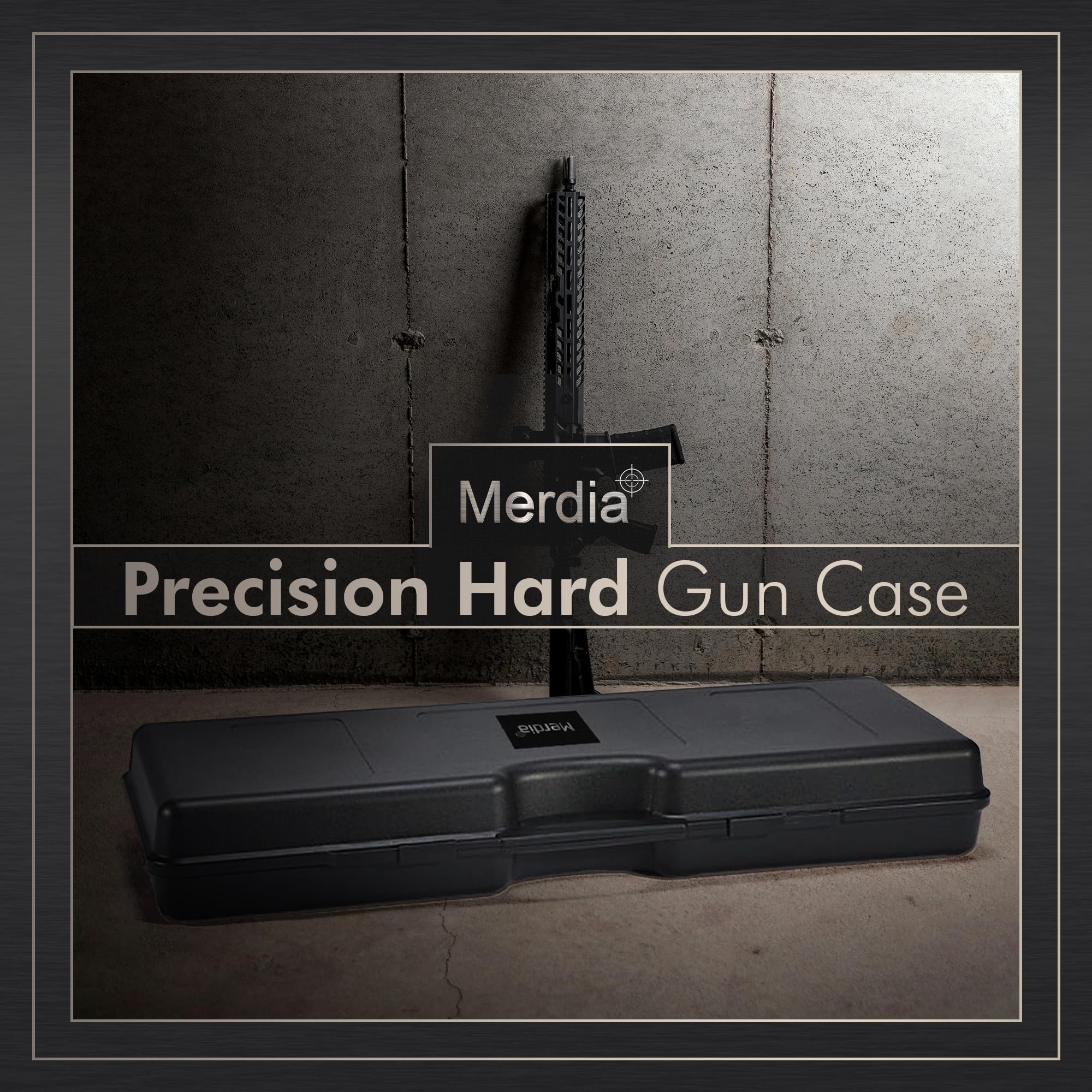 Premium Hard Gun Case with Lock - Heavy Duty Rifle & Shotgun Storage | Secure AR Accessories Protection | Waterproof & Shockproof Design | Perfect for Hunting, Shooting Range & Travel