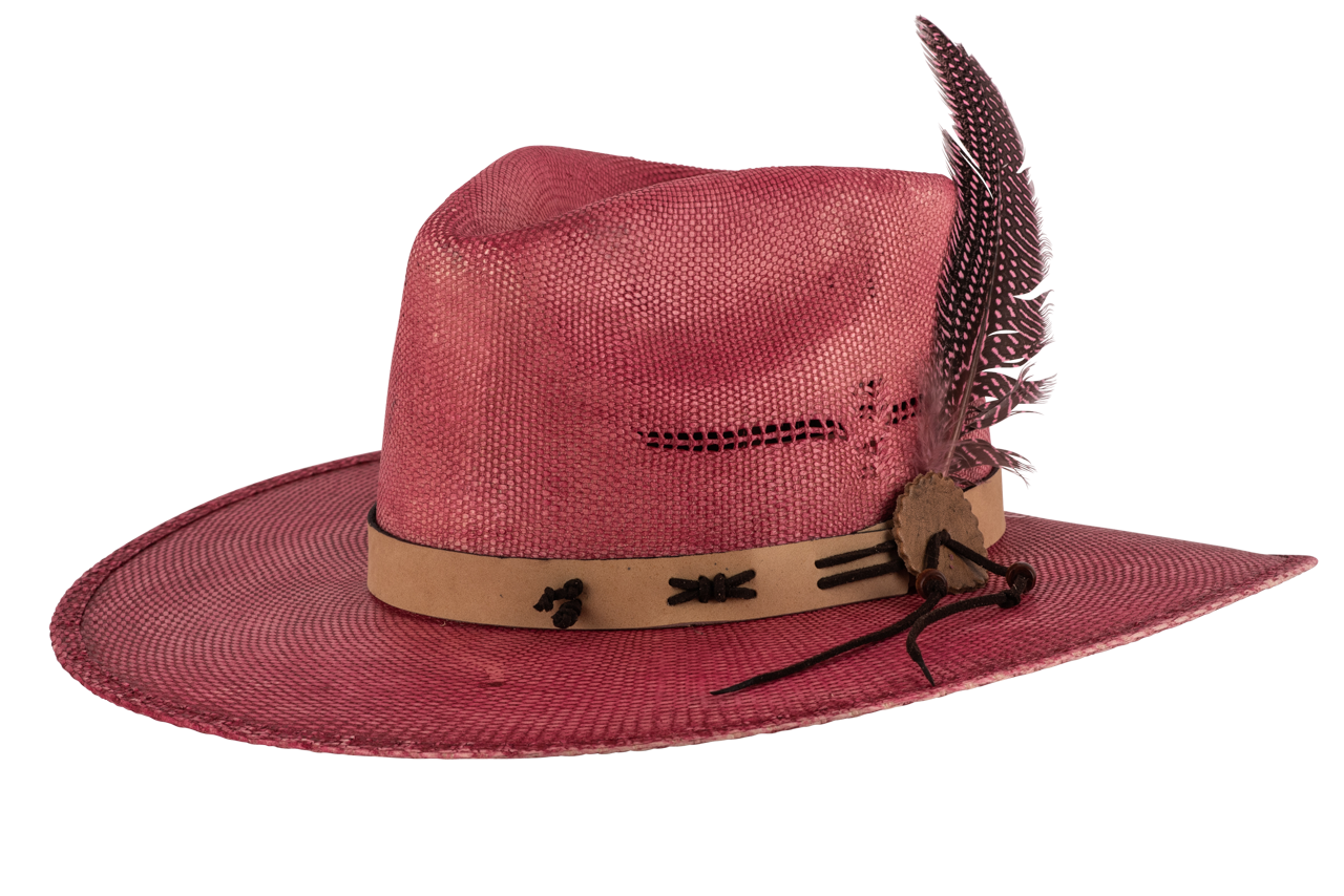 Bullhide Chasing Summer Red Straw Cowboy Hat - Western Style Sun Hat for Men & Women - Perfect for Rodeo, Beach, Outdoor Festivals and Country Music Concerts