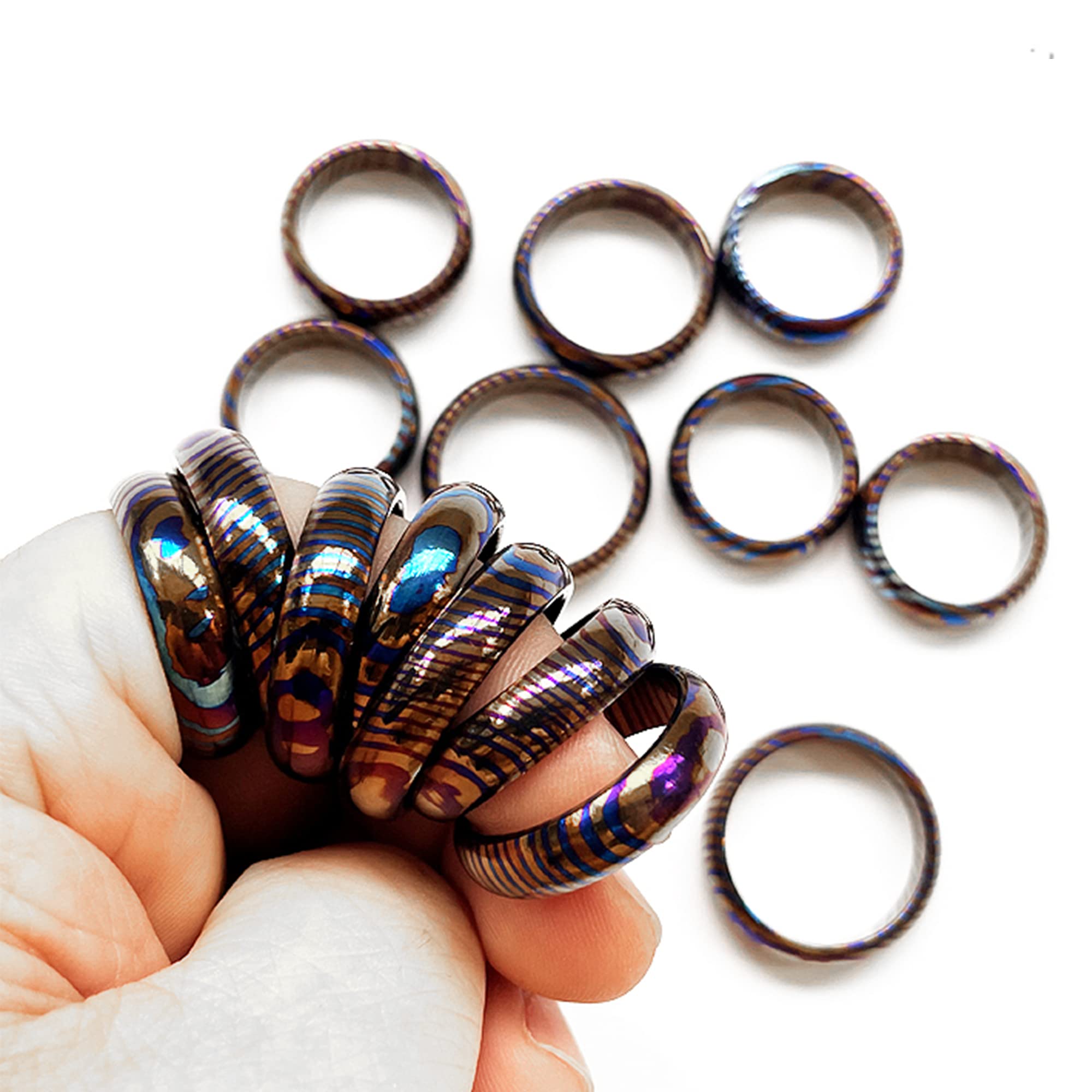 Premium Titanium EDC Rings for Men & Women - Durable, Lightweight & Hypoallergenic Jewelry - Perfect for Outdoor Adventures, Daily Wear & Gift Giving