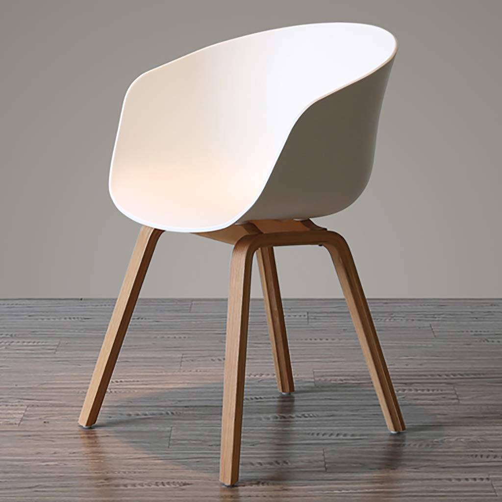 Nordic Solid Wood Dining Chair - Modern Ergonomic Armchair for Restaurant, Office, Counter & Home Use - Comfortable Seating for Dining, Working & Relaxing