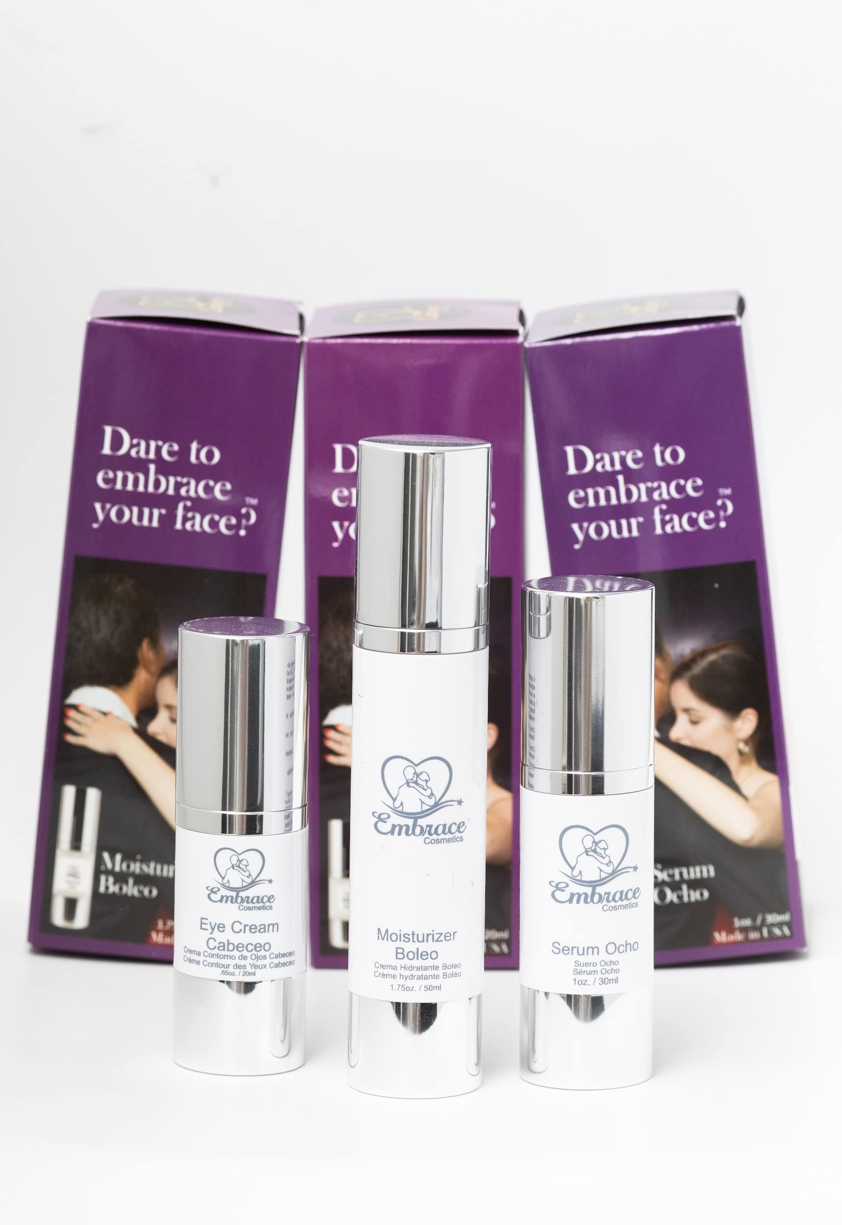 Collection I - Eye Cream, Serum & Moisturizer Set for Anti-Aging & Hydration | Skincare Routine Essentials for Day & Night Use