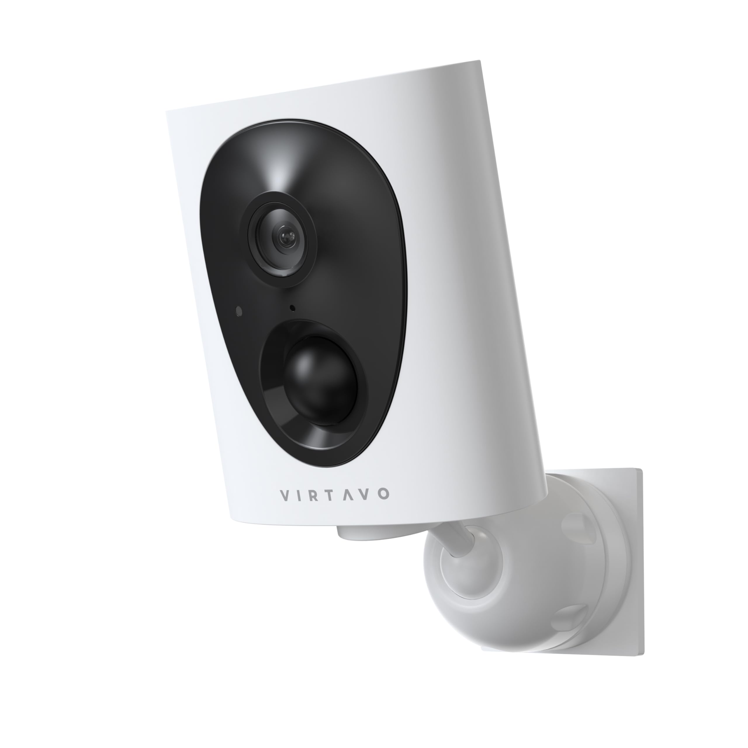 Virtavo VistaFlask 2K Wireless Outdoor Security Camera - Battery Powered with AI Motion Detection, Starlight Color Night Vision & 2-Way Audio - Weatherproof for Home Security - Cloud/SD Storage - Ideal for Backyard, Front Door & Garage Monitoring