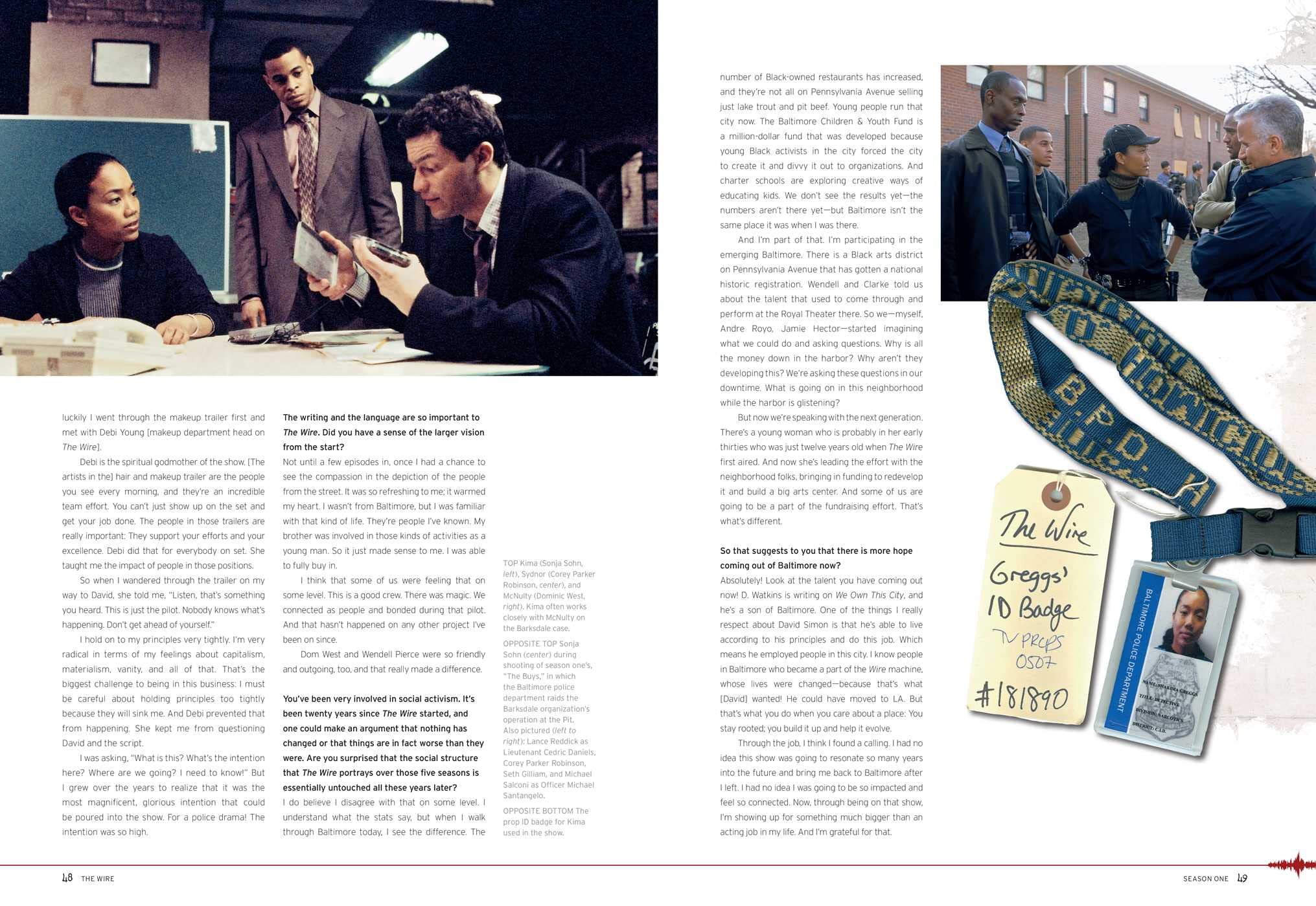 The Wire Book - Complete Visual History for TV Fans & Coffee Tables