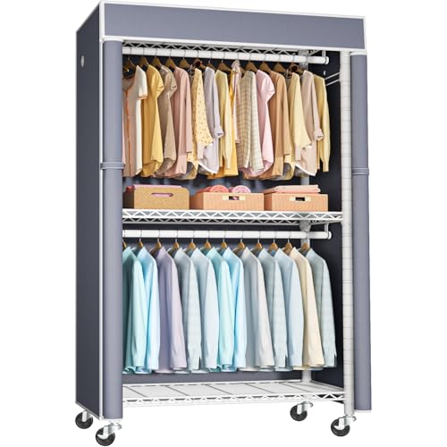 White Rack With Grey Cover