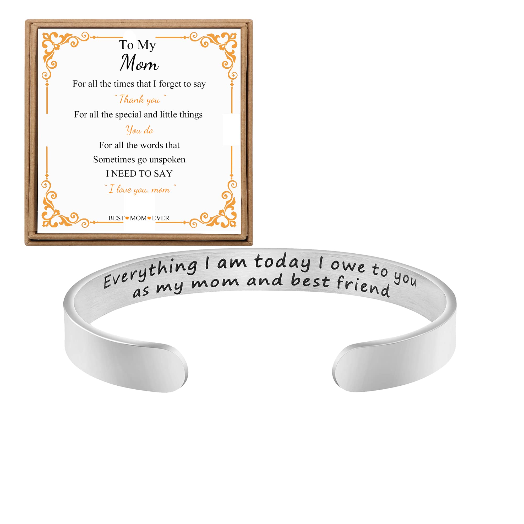 Personalized Inspirational Mantra Cuff Bracelet for Women - Encouragement Gift for Her, Friend, Sister - Motivational Jewelry for Daily Wear, Yoga, Meditation & Special Occasions