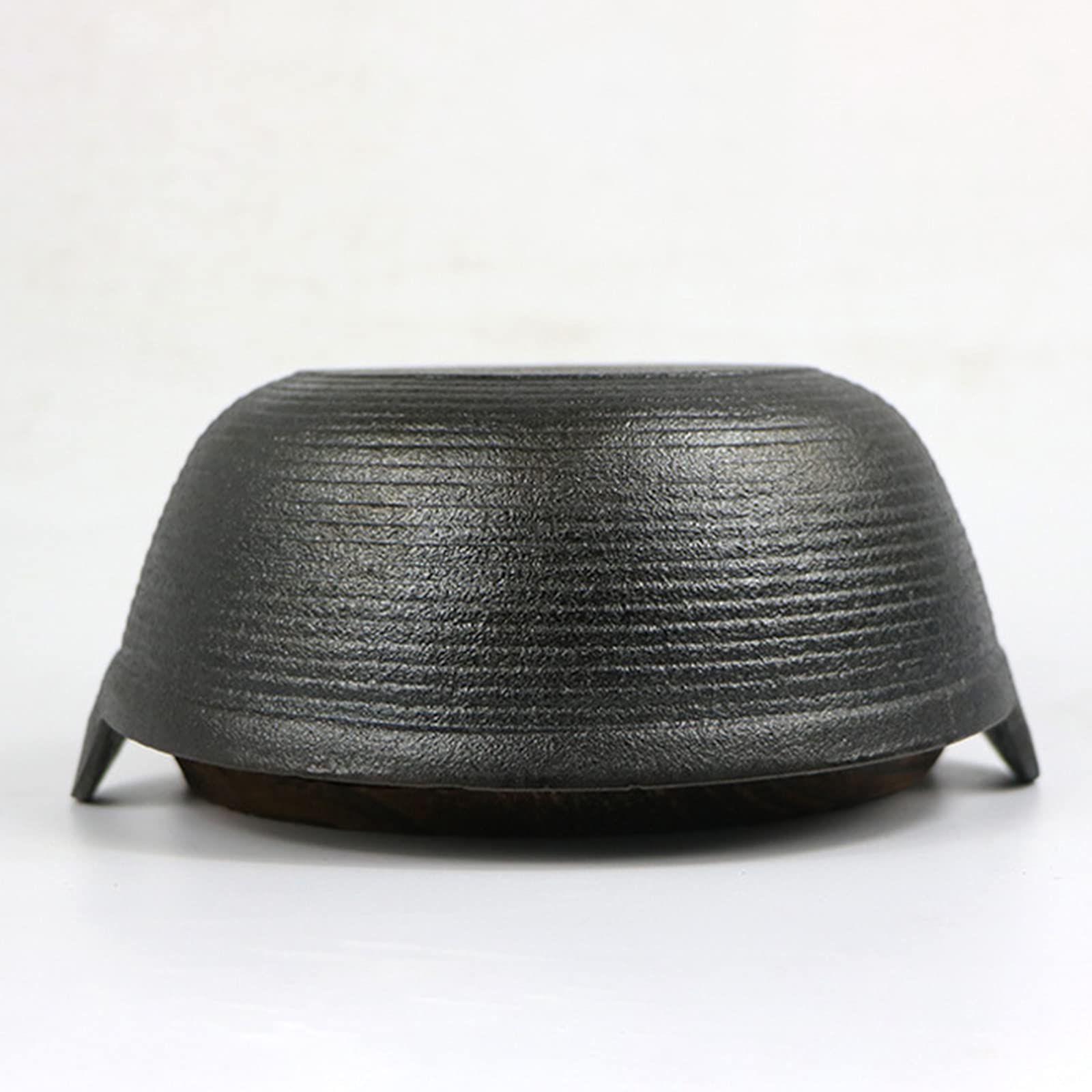 AIZYR Japanese Style Sukiyaki Cast Iron Nabe Pot with Wooden Lid - Traditional Tetsu Pot for Outdoor Camping, Hanging Stove Pan - Perfect for Hot Pot, Sukiyaki & Shabu-Shabu at Home or Picnics