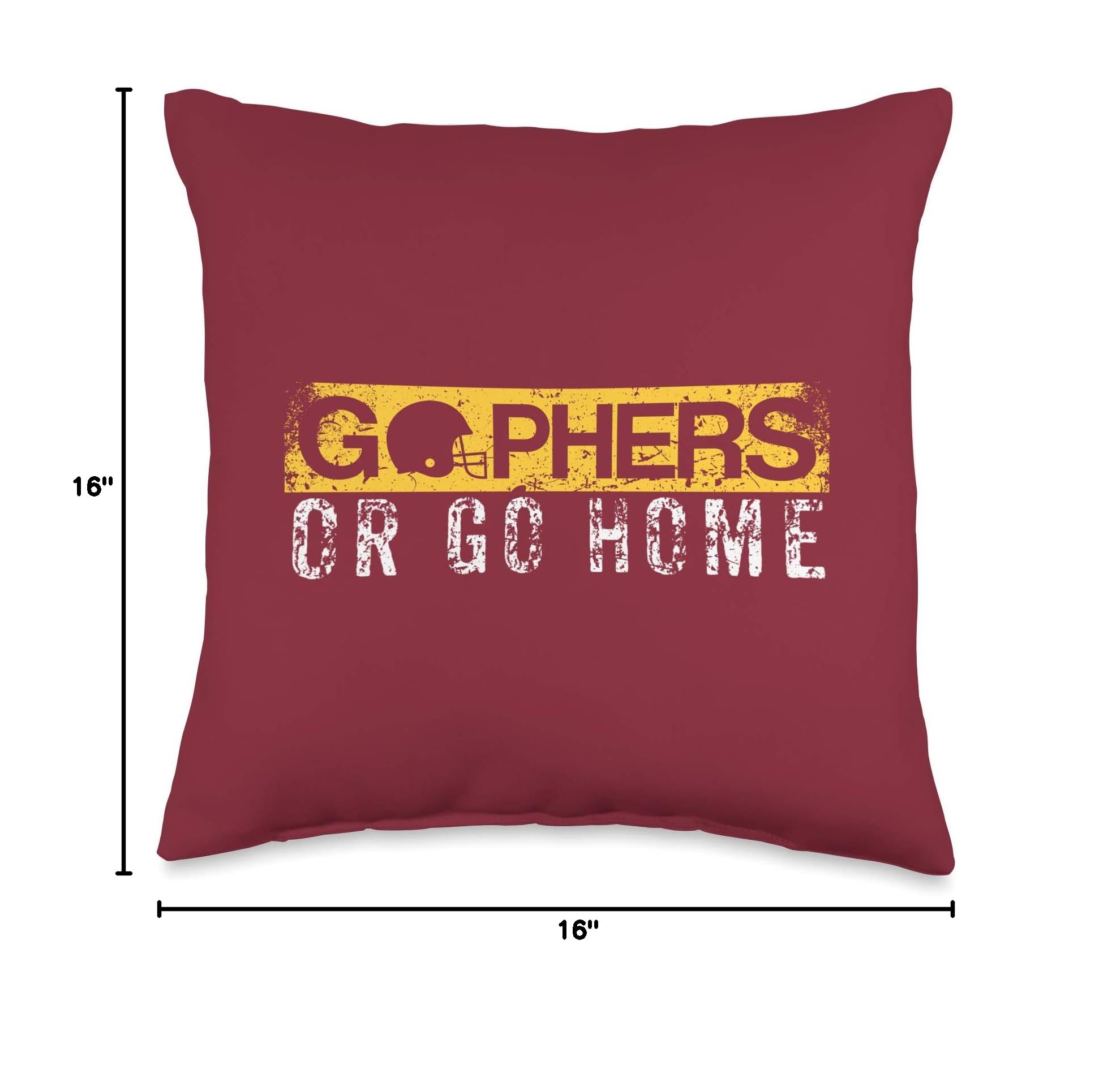 Minnesota Gophers Football Throw Pillow - College Team Decor for Home, Office & Game Day