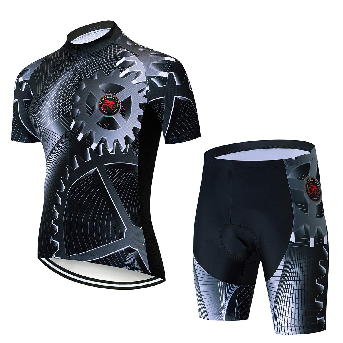 **Men's Cycling Jersey Set - Breathable & Quick-Dry Summer Bike Tops for Road & Mountain Biking - Perfect for Outdoor Sports & Training**