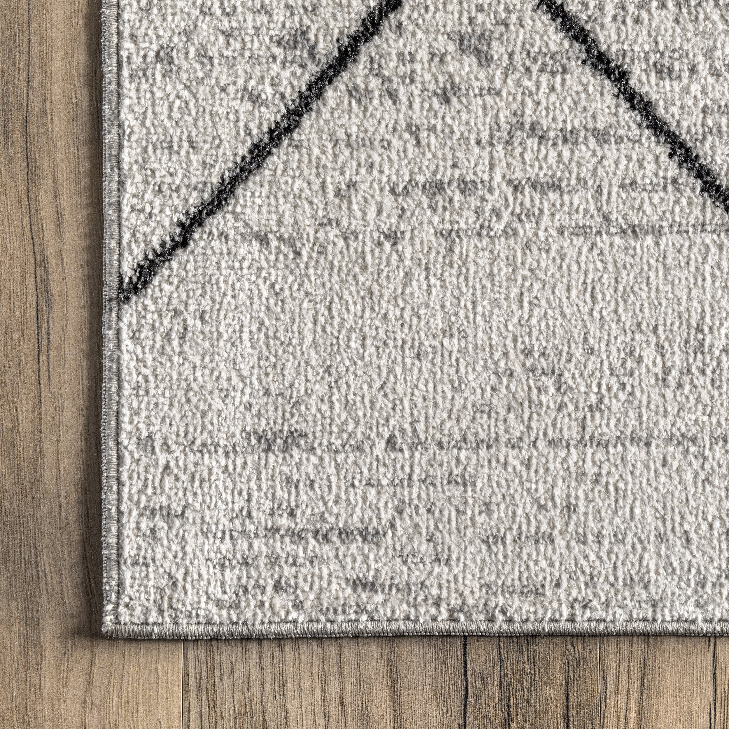 Avani Mural Washable Rug - Soft Non-Slip Grey Area Rug for Living Room, Bedroom & Nursery | Machine Washable Modern Home Decor