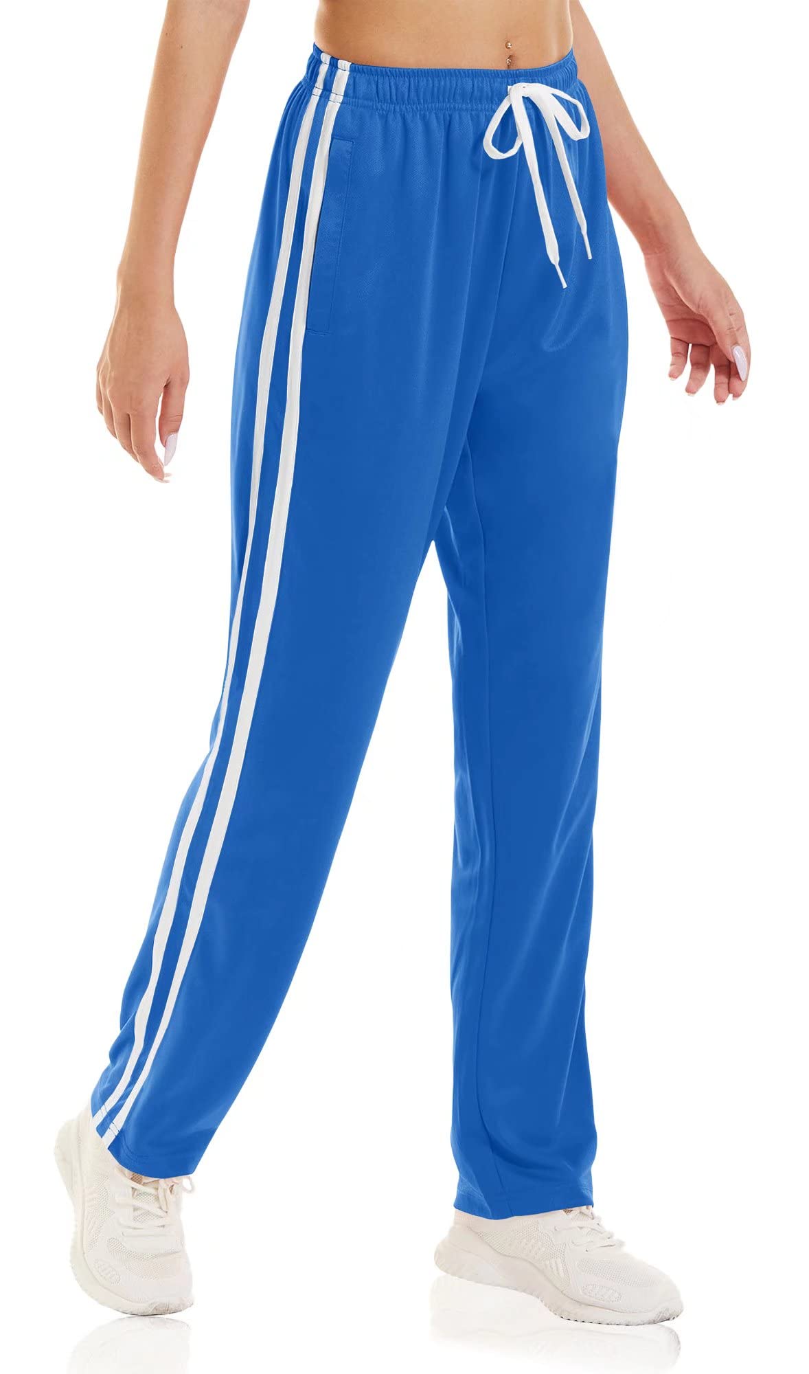 BIYLACLESEN Women's Lightweight Quick-Dry Jogger Pants - Drawstring Running Workout Sweatpants with Pockets for Hiking, Yoga & Casual Wear