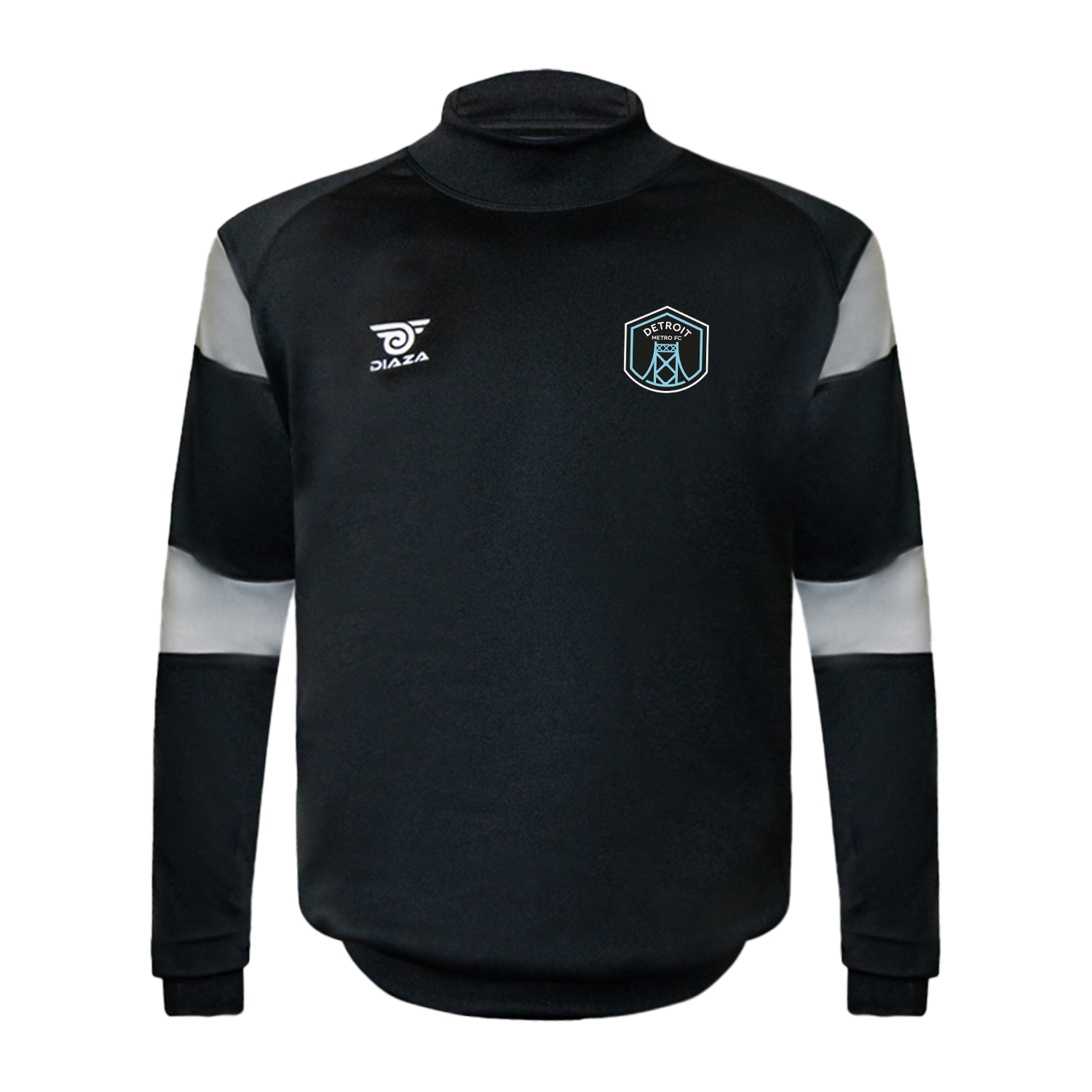 Detroit Metro FC Tortuga Sweater Black - Men's Casual Pullover Hoodie for Soccer Fans | Perfect for Game Day, Streetwear & Everyday Comfort