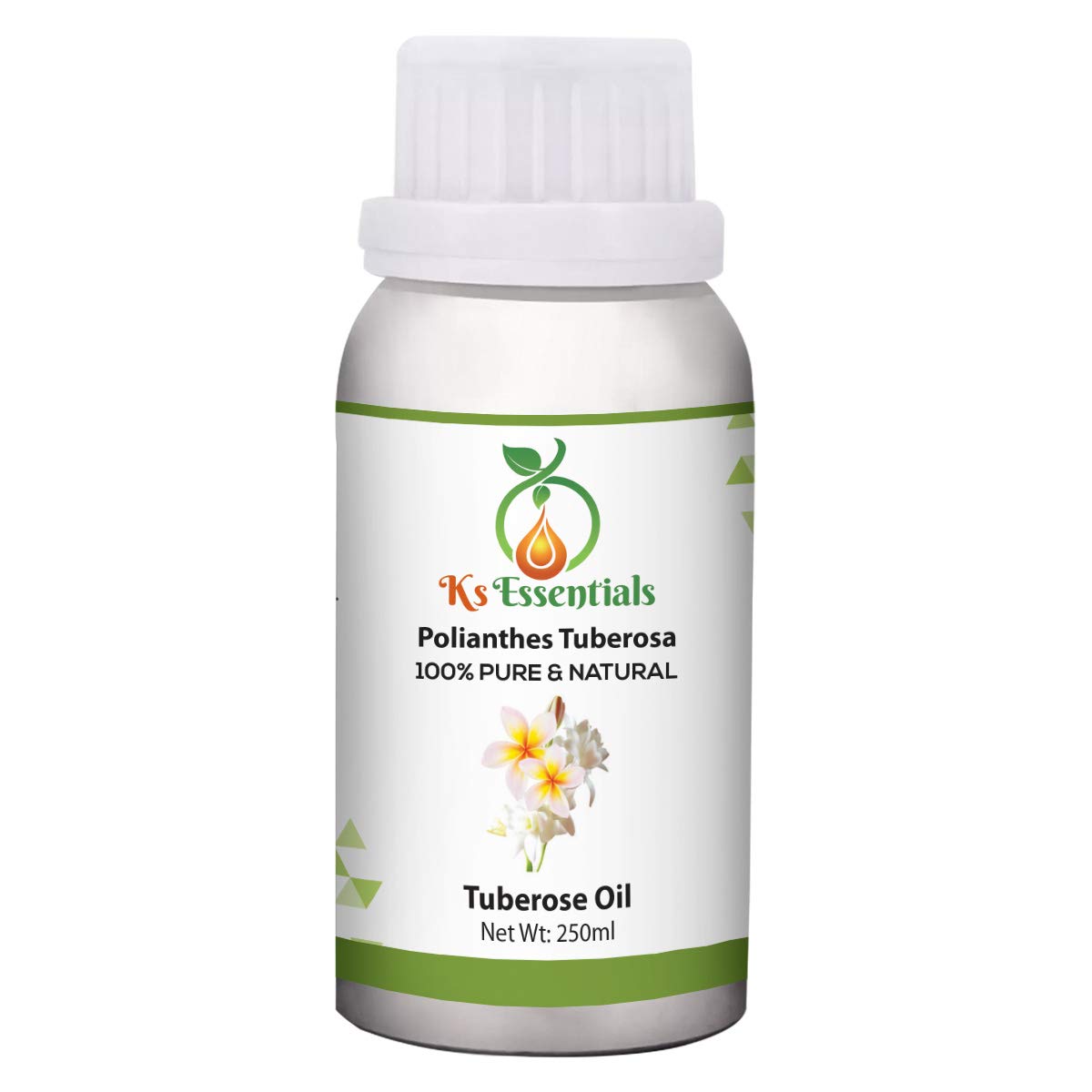 Ks Essentials 100% Pure Tuberose Essential Oil - Undiluted, Natural Polianthes Tuberosa Oil for Aromatherapy, Massage & DIY Skincare (250ml) | Steam Distilled for Relaxation & Stress Relief