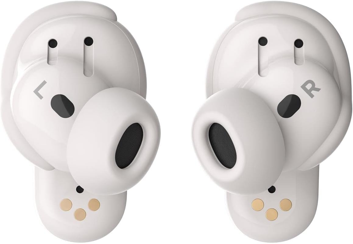 Bose QuietComfort Earbuds II Wireless Bluetooth Earbuds with Active Noise Cancelling Technology, Personalized Sound & Noise Cancellation, Soapstone Color - Perfect for Travel, Workouts & Commuting