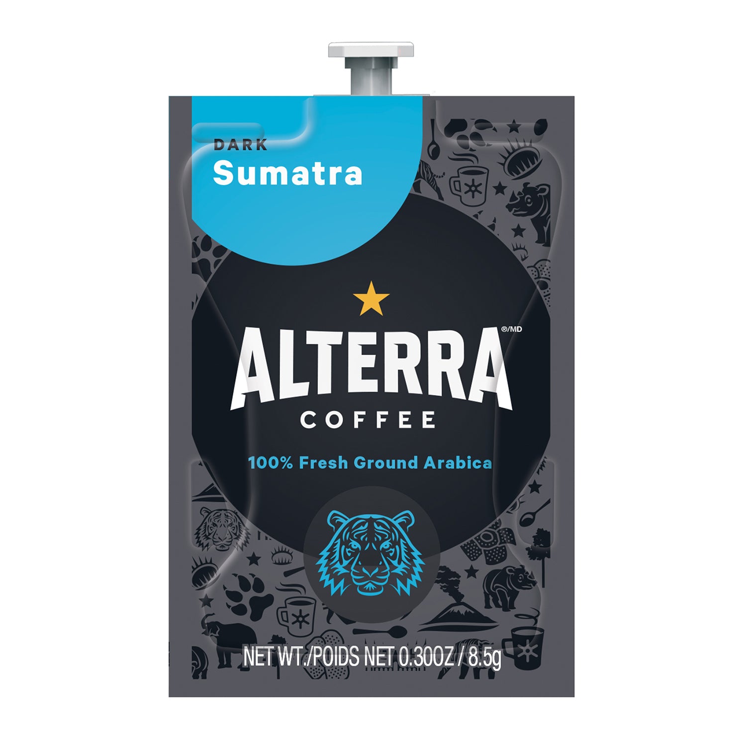 Premium Flavia Alterra Sumatra Coffee Freshpacks - 20 Single Serve Pods or 100 Case - Bold & Rich Dark Roast for Office, Home & Hospitality Use