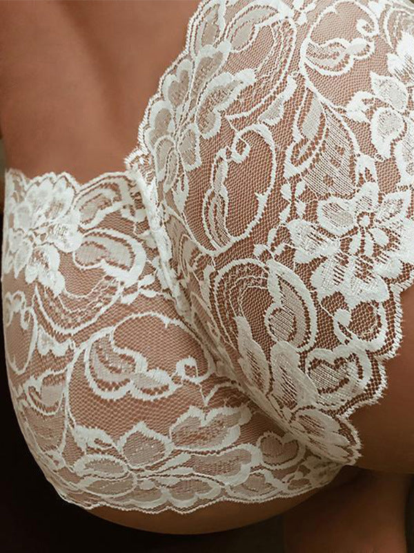 ZASUWA Women's Sexy Lace Panties with Floral Design - Comfortable & Breathable Underwear for Daily Wear, Date Night, and Special Occasions