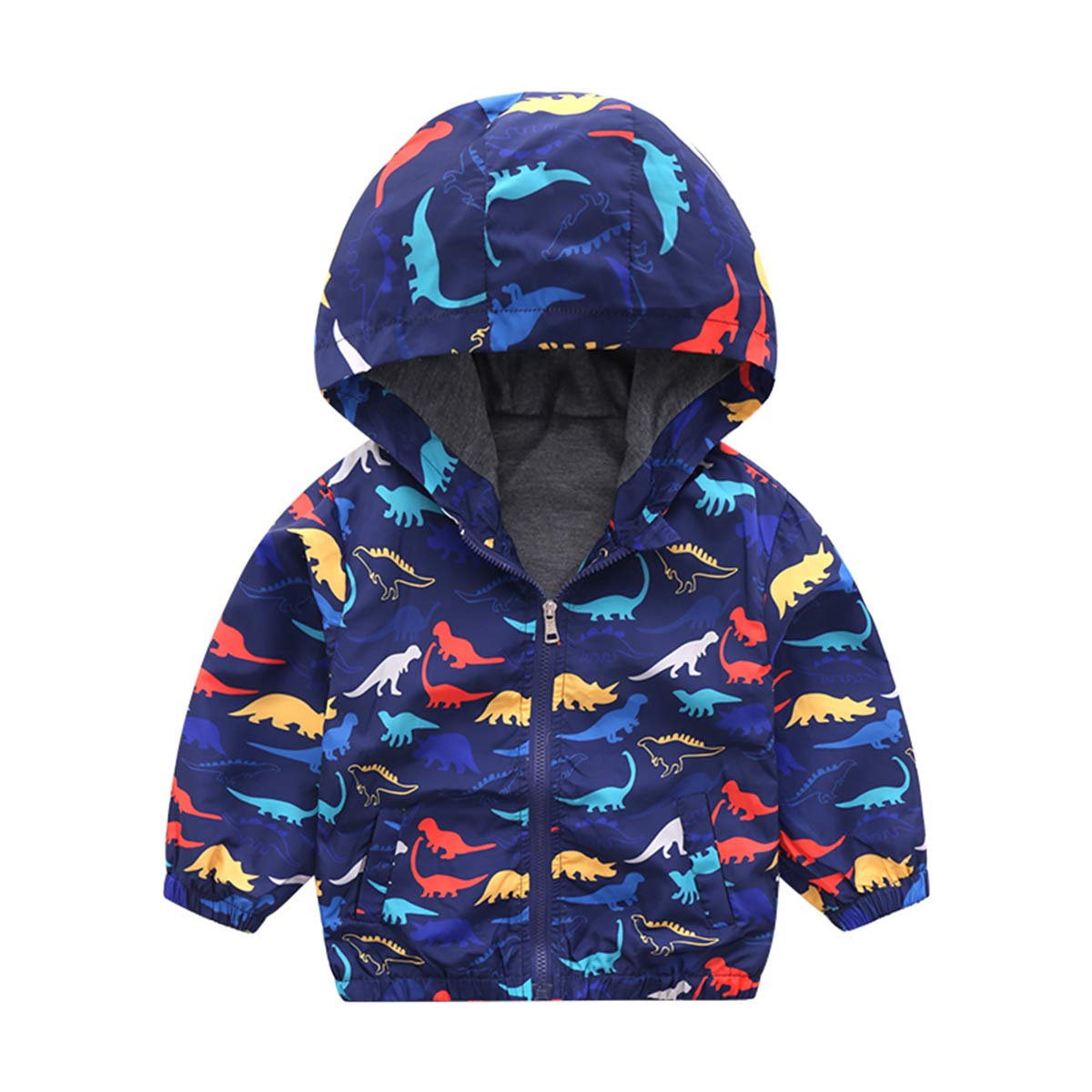 CuteOn Toddler Baby Boys' Coats Hoodie Zip Jackets Windbreaker - Warm & Stylish Outerwear for Winter Playdates and Outdoor Adventures
