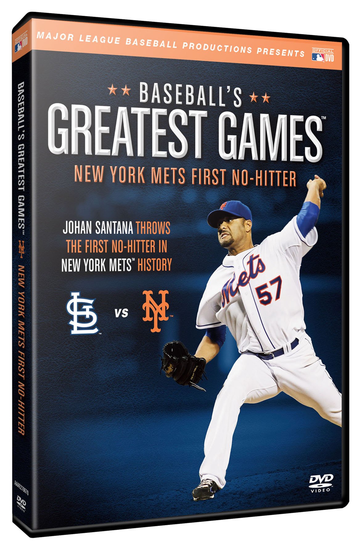 New York Mets First No-Hitter DVD - Baseball's Greatest Games Collection | Perfect for Mets Fans & Baseball Memorabilia Collectors