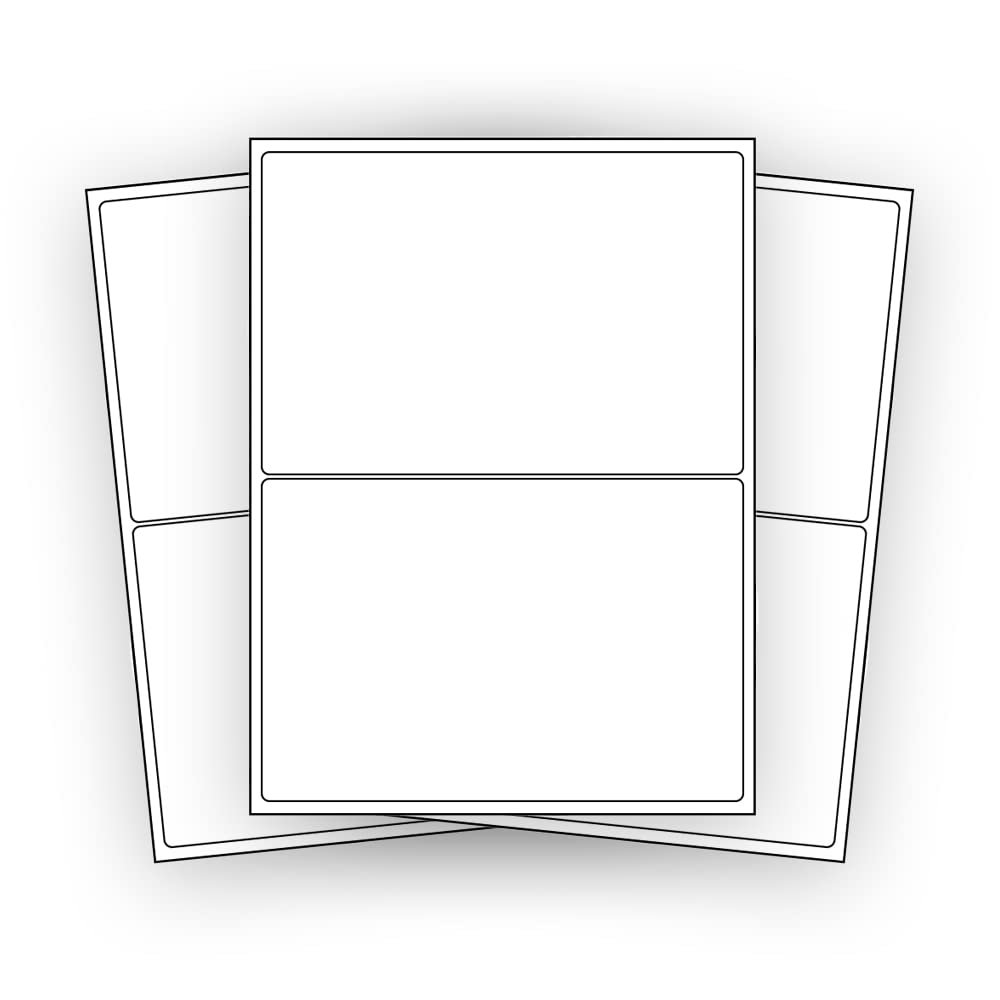 800 Pack EcoSwift Half Sheet Shipping Labels 8.5