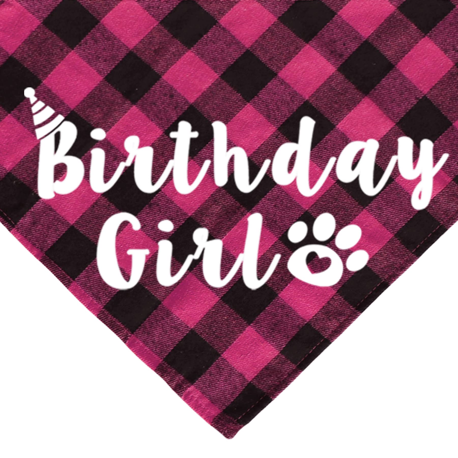 Cat Birthday Party Supplies & Outfits - Bandanas, Hat, Bow Tie for Kitten Birthday Decor (Pink) - Perfect for Pet Celebrations