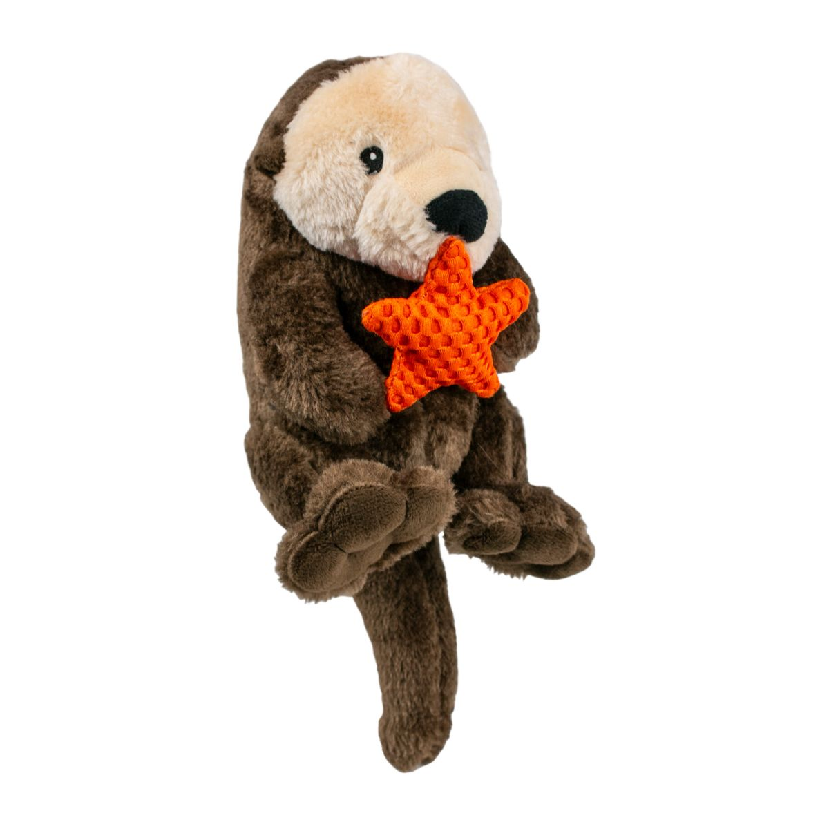 Squeaky Plush Dog Toy for Small & Large Dogs - Cute Otter Shaped Chew Rope with Squeaker - Durable Interactive Puppy Teething Toy for Indoor & Outdoor Play