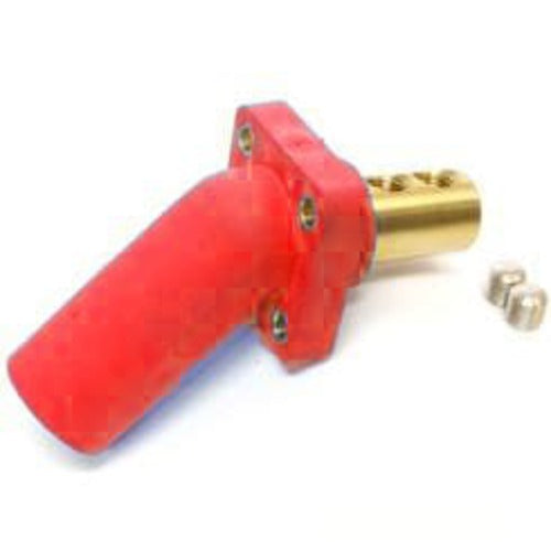 Marinco 400A 45 Degree Panel Mount DSS Connector - 2/0 & 4/0 AWG Marine Grade Electrical Connector for Boats, RVs, and Heavy-Duty Industrial Applications