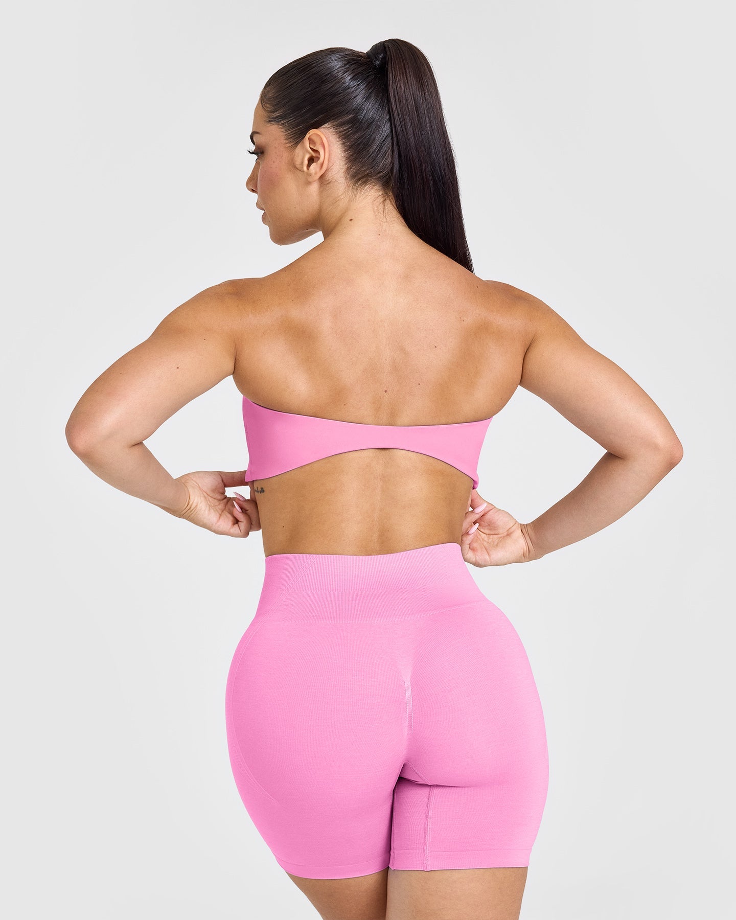 Unified Micro Bandeau Bralette - Seamless Wireless Comfort Bra in Power Pink | Yoga, Lounge & Everyday Wear