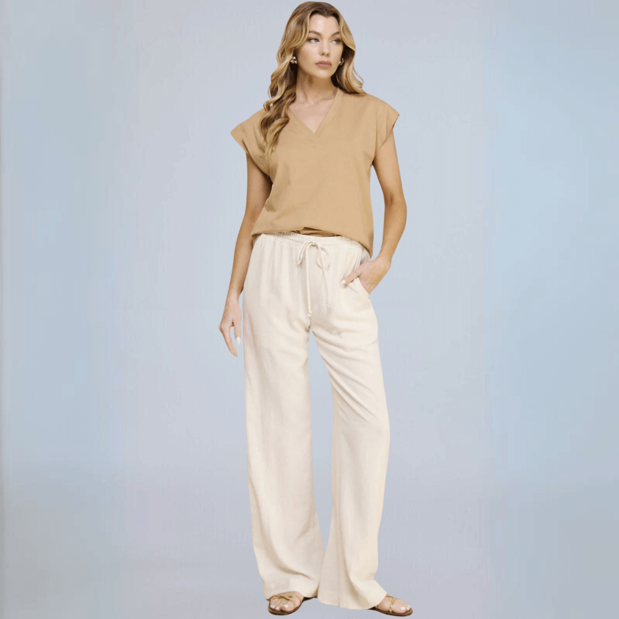 Breathable Cotton Cap Sleeve Top - Soft & Comfortable Women's T-Shirt | Made in USA | Perfect for Yoga, Workout & Casual Wear