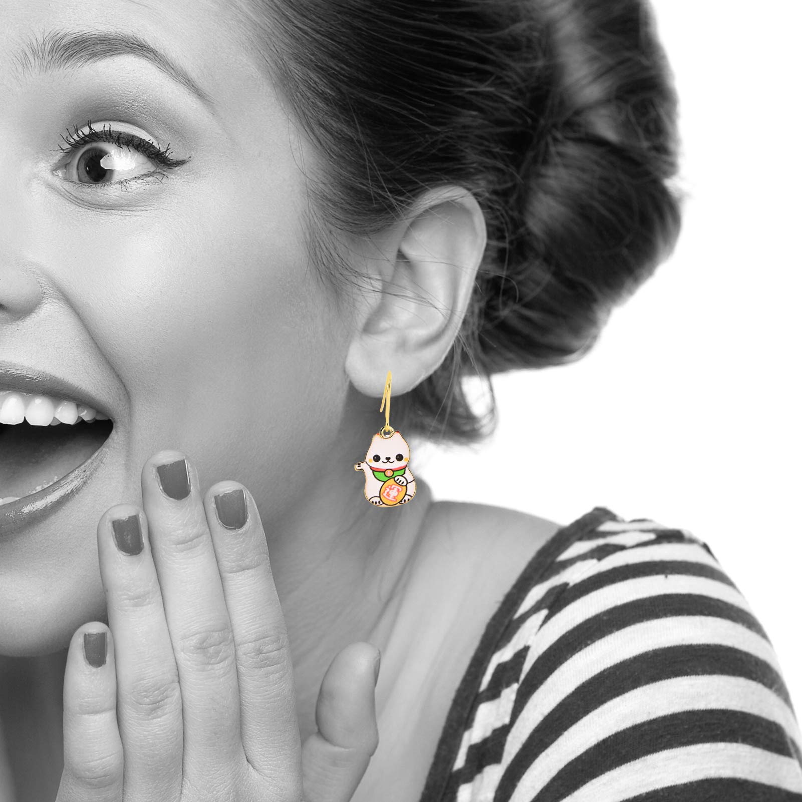 Spinningdaisy Cat Mom Earrings - Gift for Cat Lovers | Perfect for Pet Owners