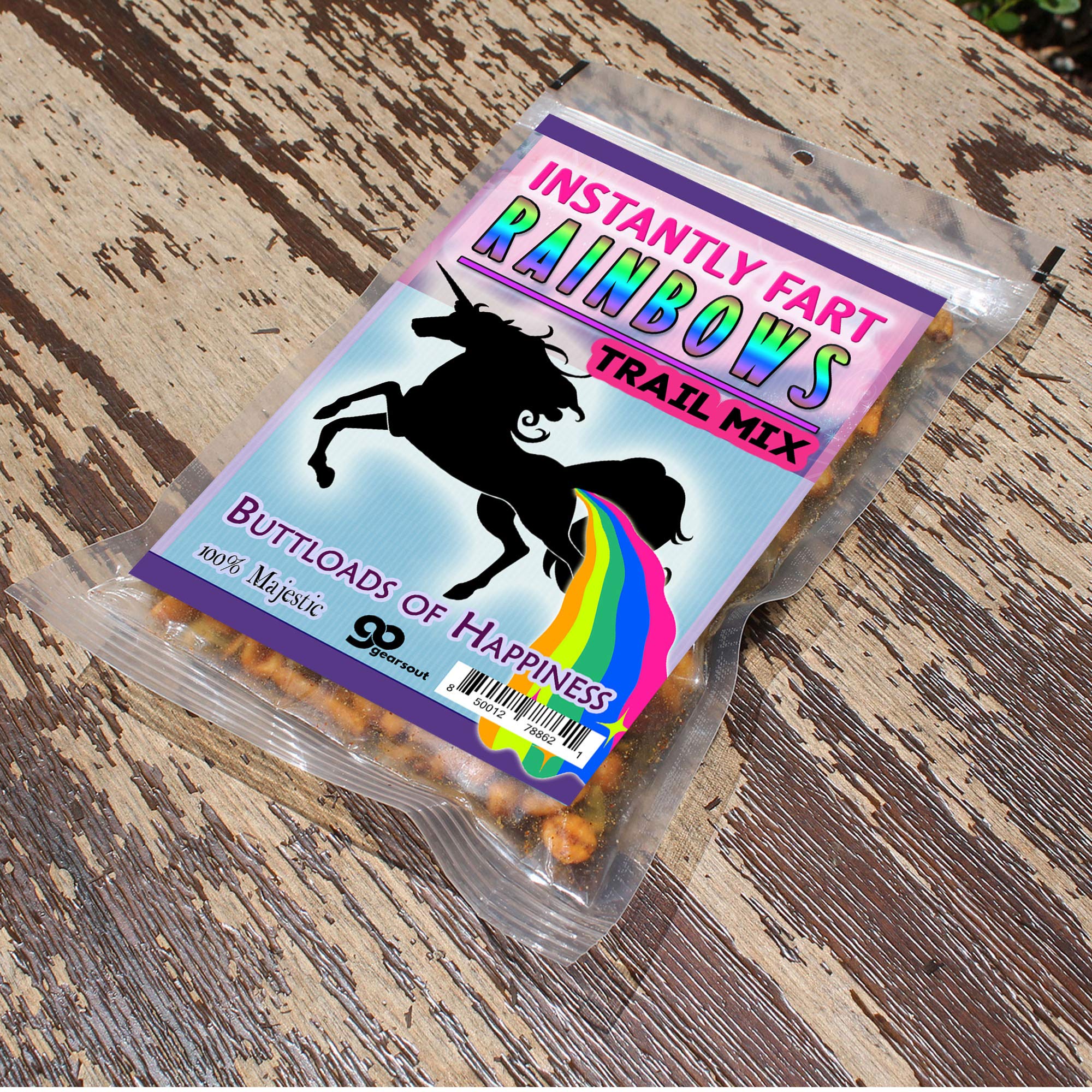 Instantly Fart Rainbows Trail Mix - Funny Unicorn Snack Gift for Kids & Adults | All-Natural American-Made Candy | Perfect for Birthday Parties, Prank Gifts & Office Treats