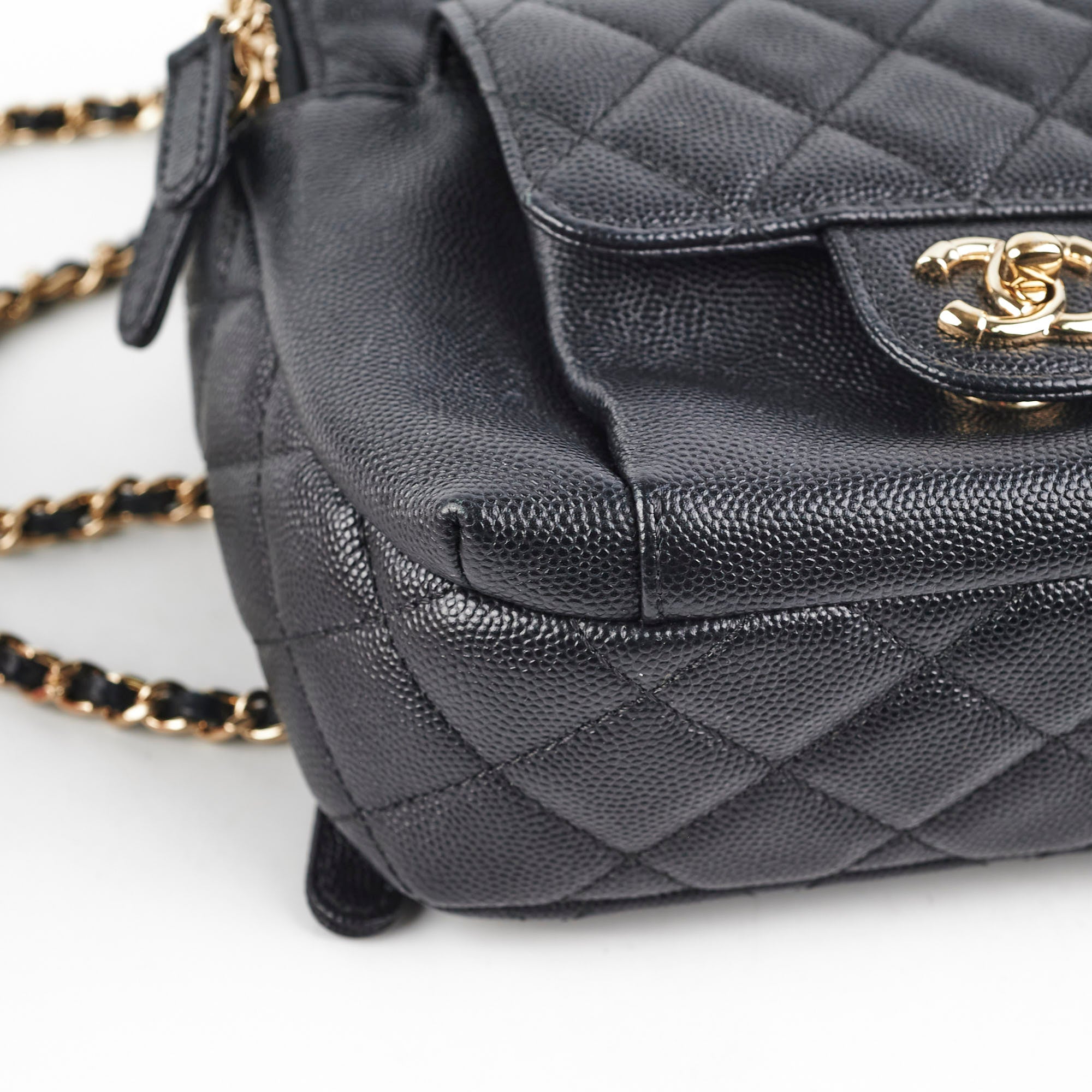 Chanel Mini Caviar Leather Black Backpack - Luxury Designer Handbag for Women | Perfect for Travel, Work & Everyday Use