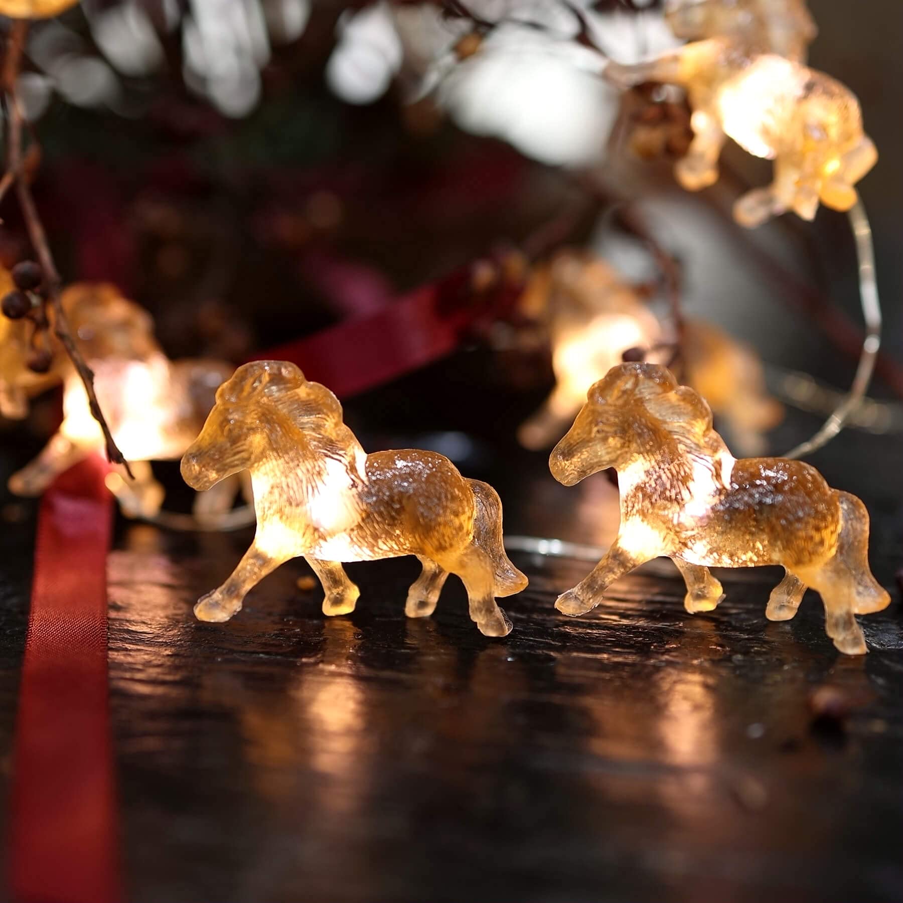 20LED Fairy String Lights - 8ft USB/Battery Operated Decorative Pony Lights for Bedroom, Birthday & Christmas Decor | Cute Horse-Themed Gift for Women | Perfect for Home, Party & Holiday Lighting
