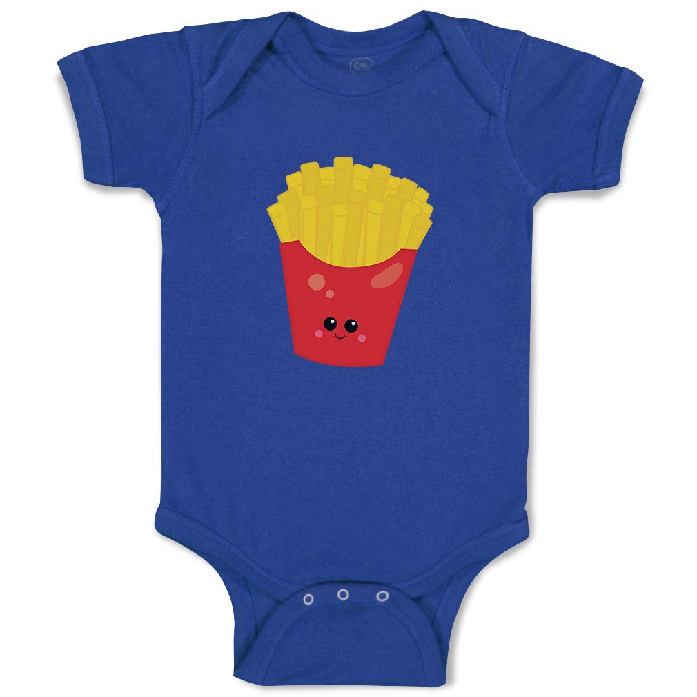 Custom Personalized Baby Bodysuit - Cute French Fries Design 100% Cotton Onesie for Boys & Girls | Perfect for Newborn Photos, Family Outings & Playtime