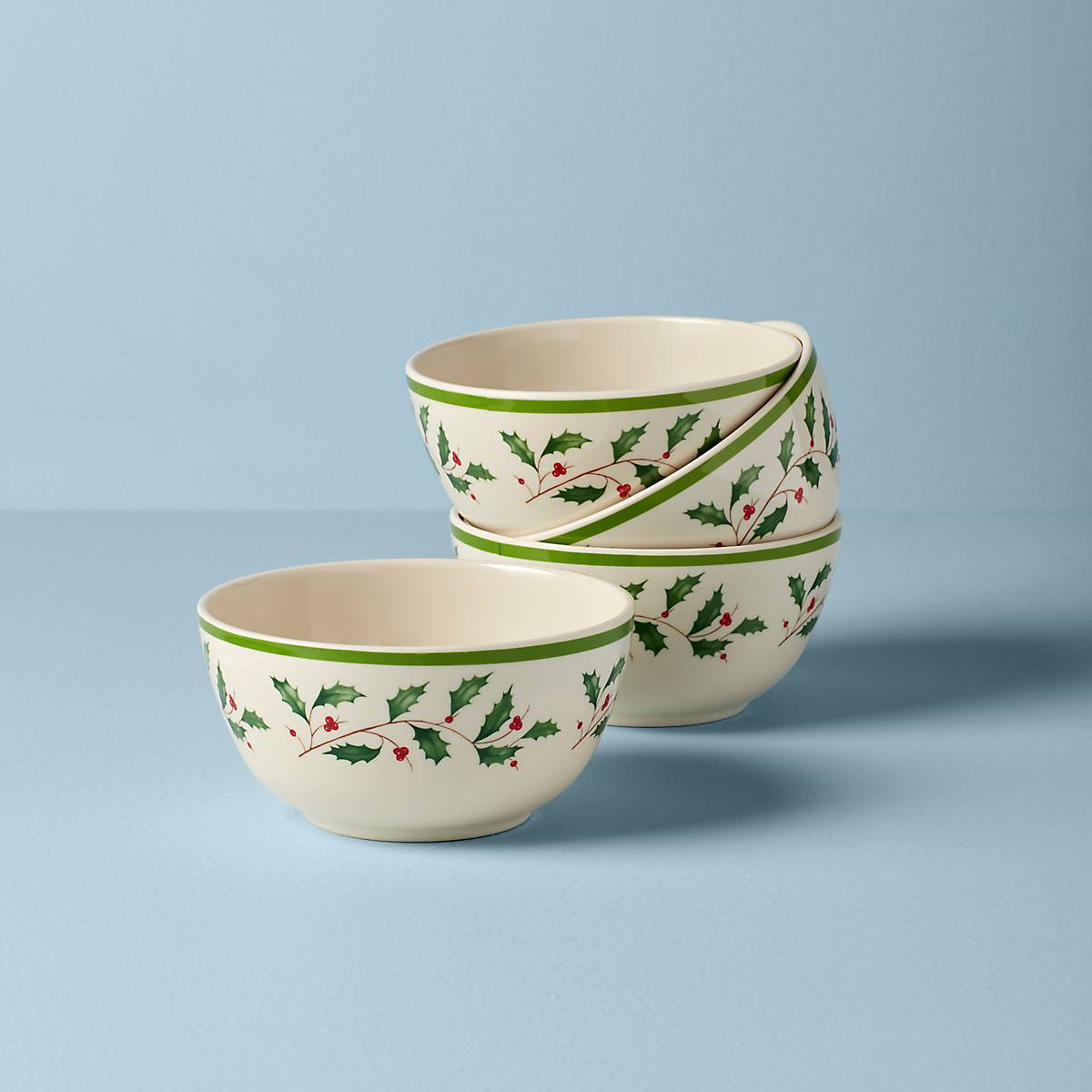 4-Piece Holiday Melamine Bowl Set - Durable, Lightweight & BPA-Free for Parties, Picnics & Everyday Use