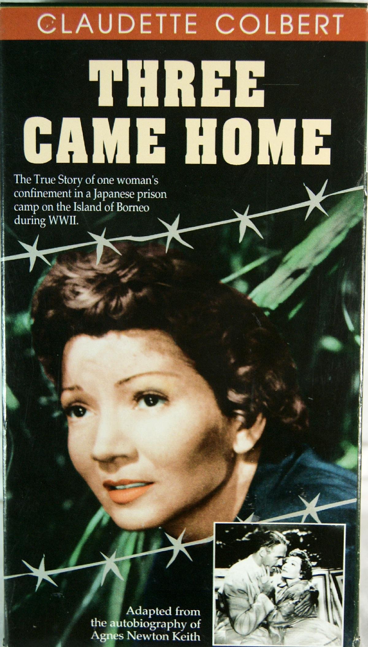 Claudette Colbert: Three Came Home VHS - Classic War Drama Movie for Collectors & Film Enthusiasts | Perfect for Home Theater Nights & Vintage Movie Collections