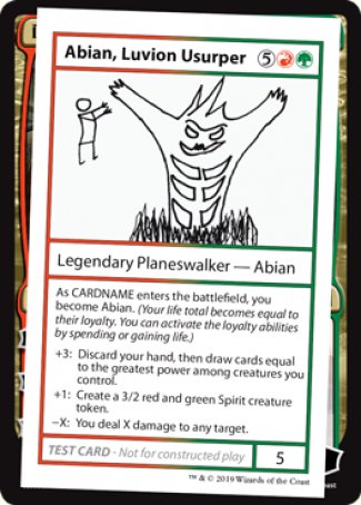 Abian, Luvion Usurper (2021 Edition) - Magic: The Gathering Mystery Booster Playtest Card - Perfect for MTG Collectors and Commander Deck Builders