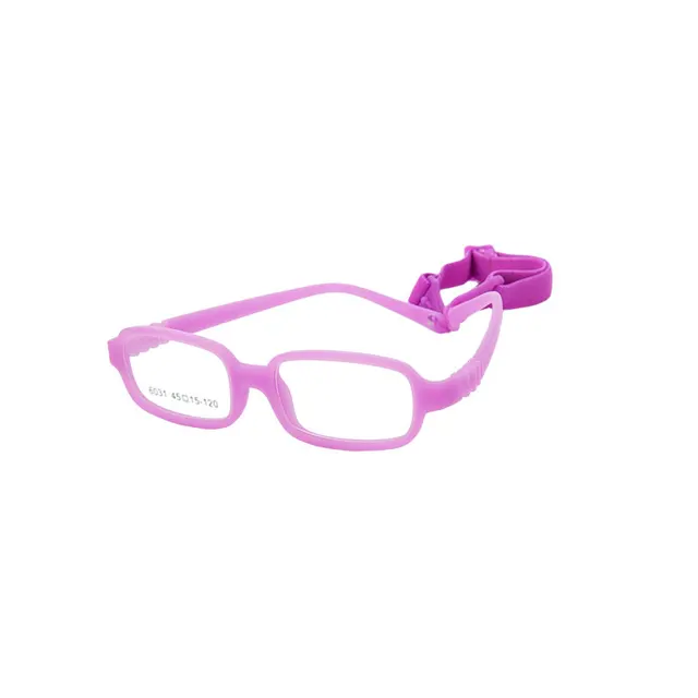 Unbreakable Flexible Kids Glasses with Adjustable Strap for Ages 3-5 Years - 6031 - Perfect for Playtime, Sports & Active Toddlers