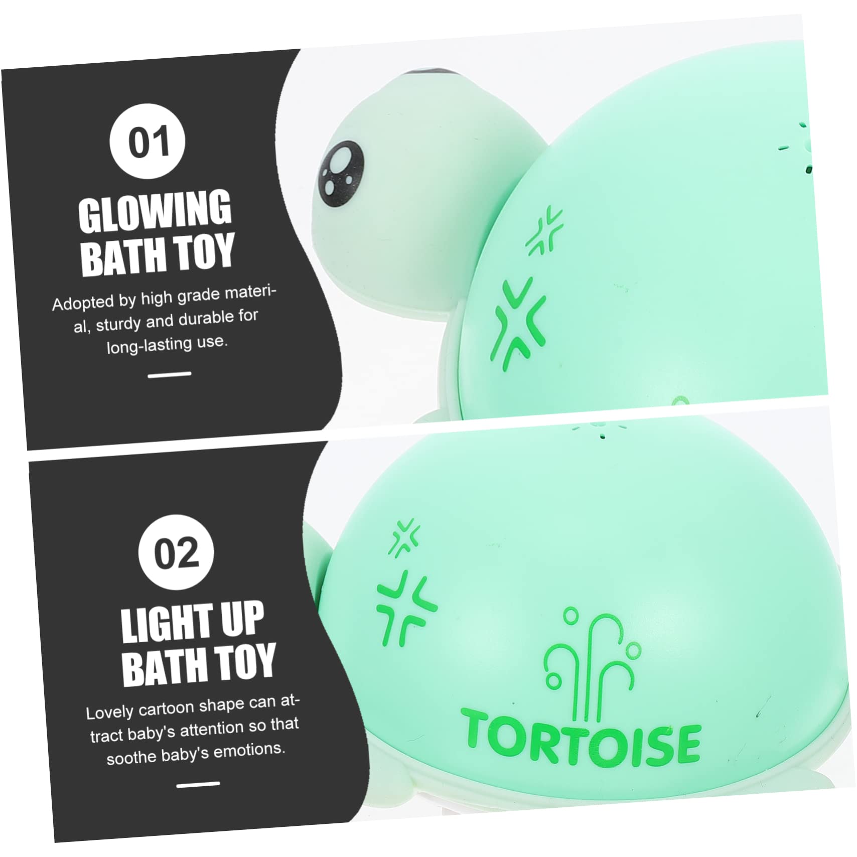 **iFundom 3-Piece Water Spray Turtle Shaped Bath Toys for Kids - Fun Squirt Bath Time Toys for Toddlers & Children - ABS Plastic, Green - Perfect for Bathtub Play & Pool Fun**
